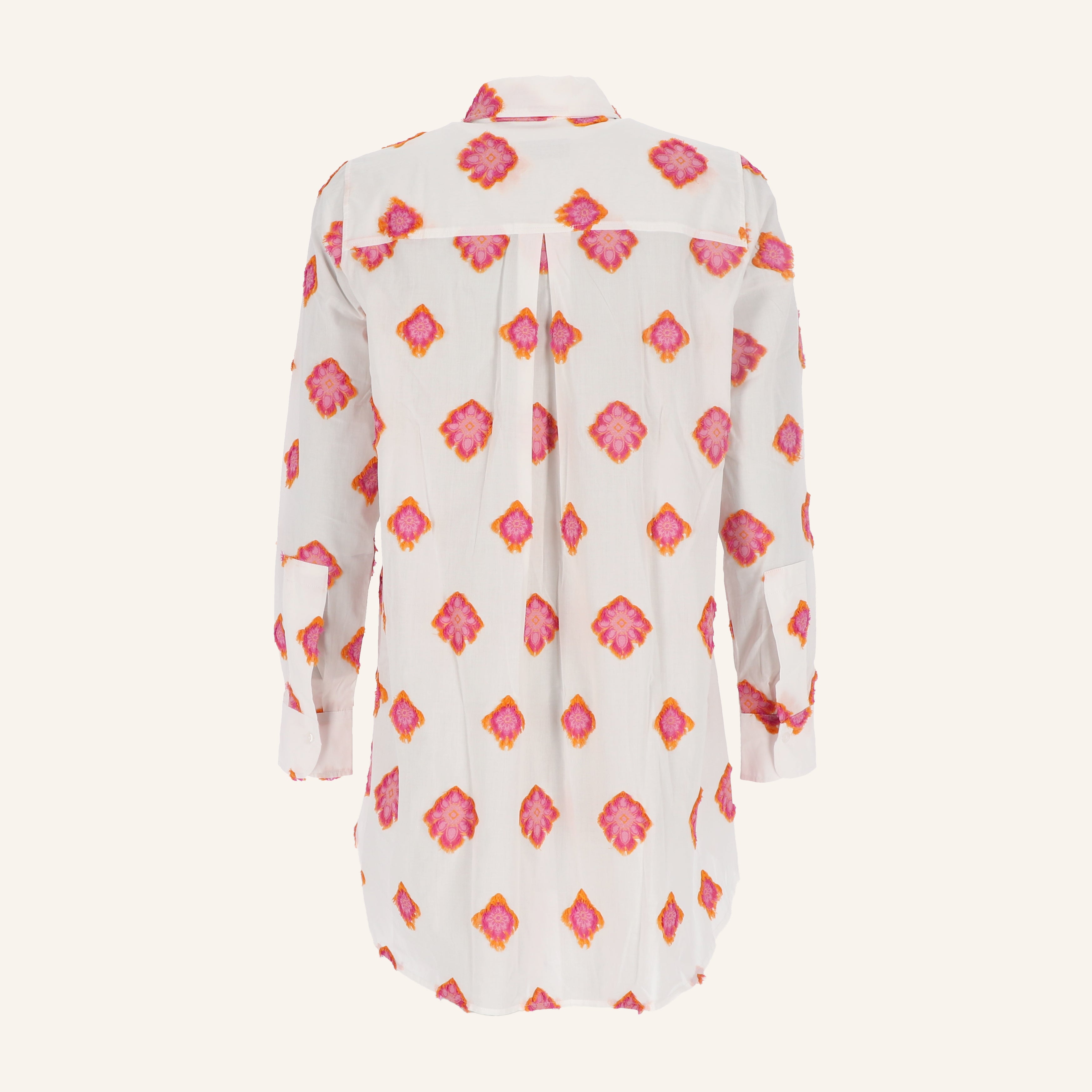 Federleichte Longbluse aus edlem Baumwollbatist in 3 Farben