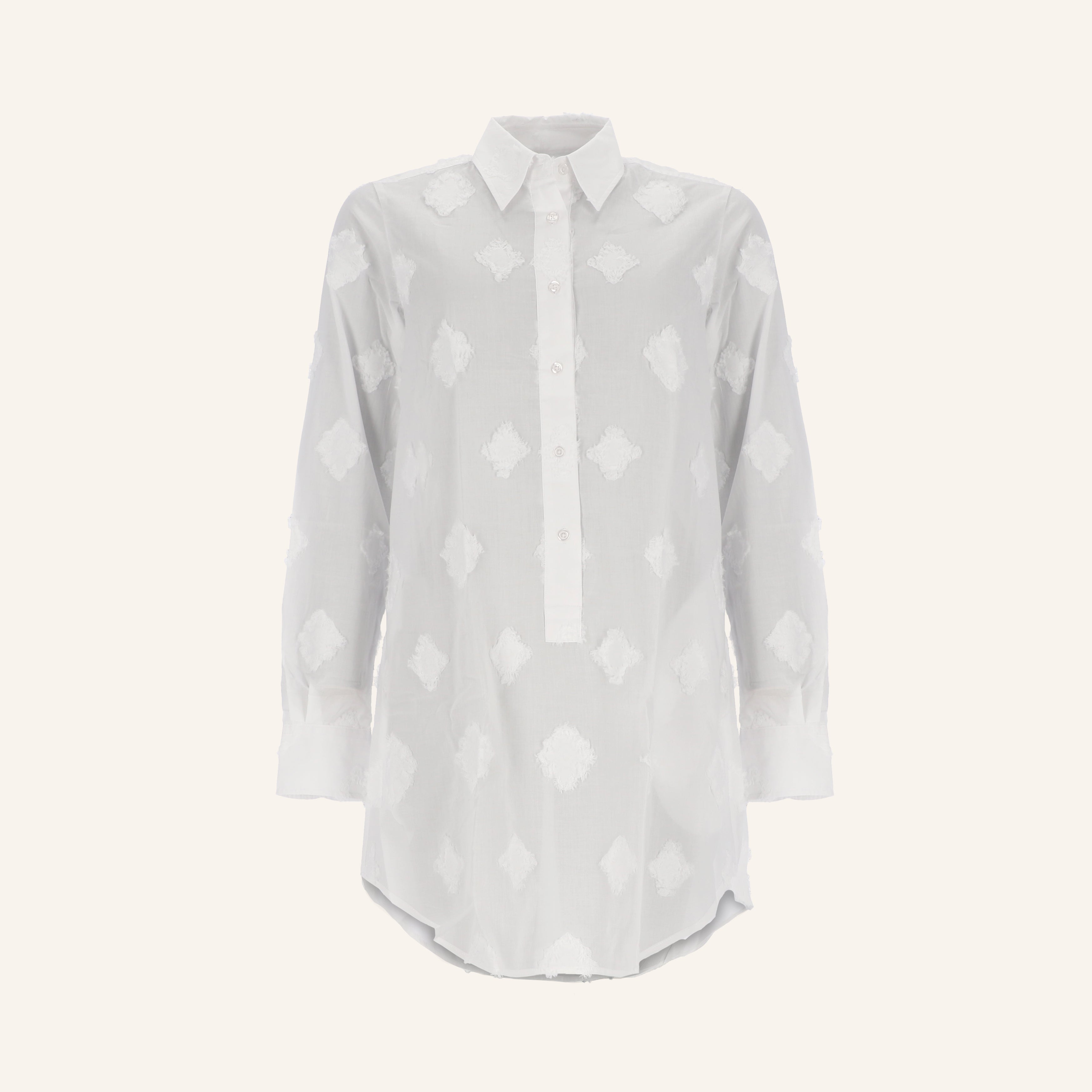 Federleichte Longbluse aus edlem Baumwollbatist in 3 Farben