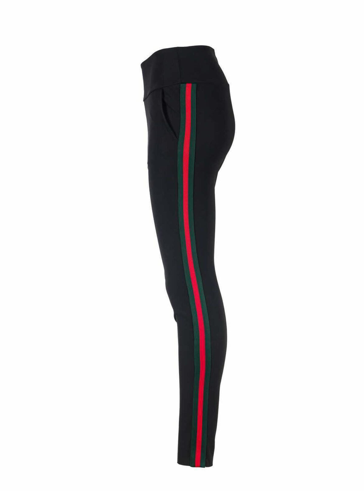 MADE BY LA CASA- SPECIAL EDITION- Hose Technostretch mit Streifen schwarz