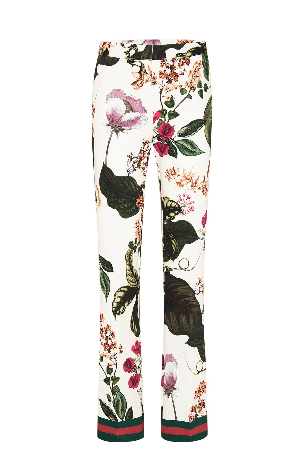 Hose Flowerprint Gucci-Stripes