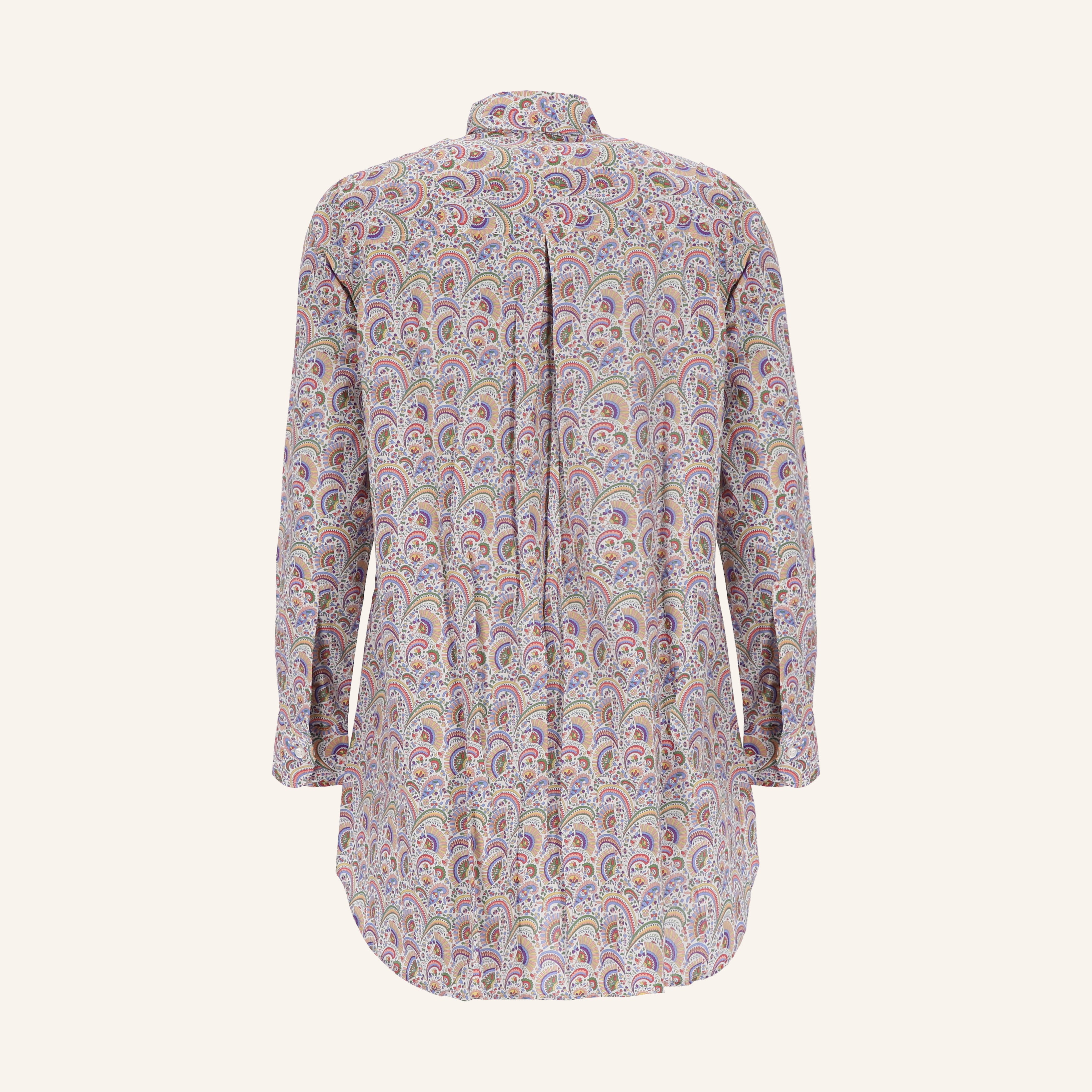 Longbluse aus reiner Baumwolle PAISLEY