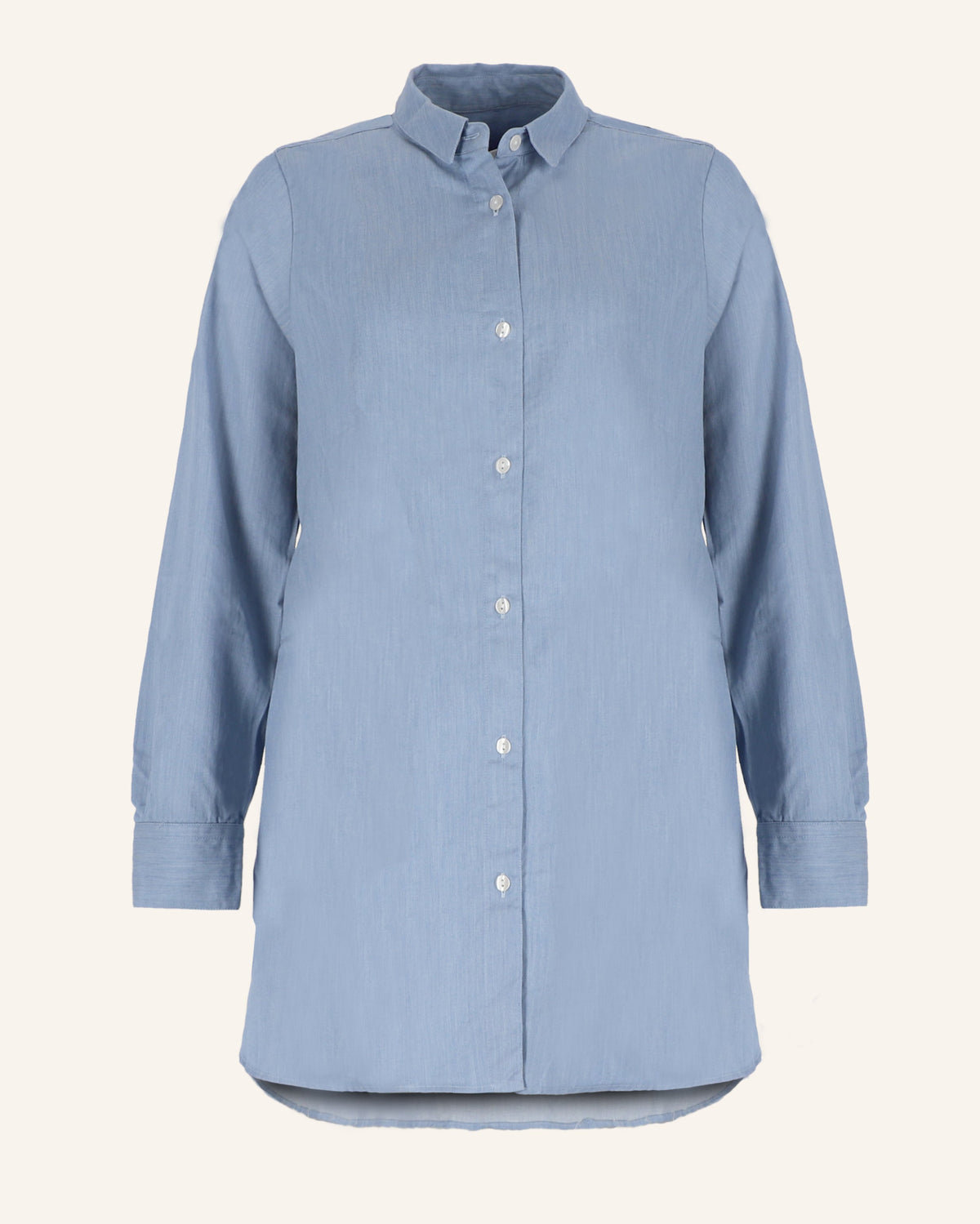 Hemdbluse JEANS bleached Longbluse