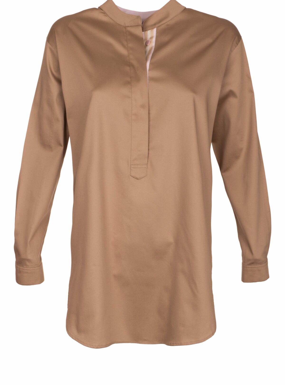 MAX VOLMÁRY – Stretchbluse mit Stehkragen