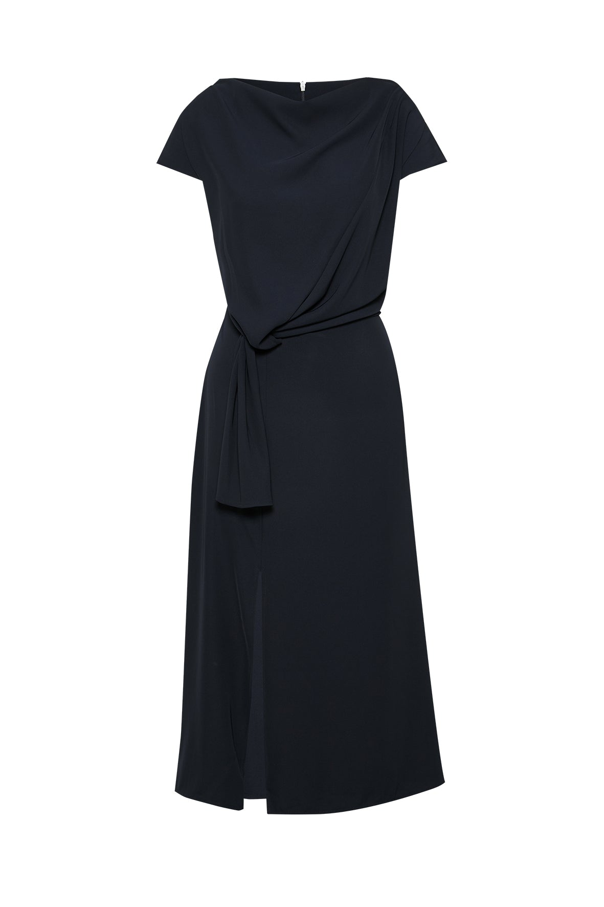 SEMPERLEI Fließendes Kleid mit Knotendetail