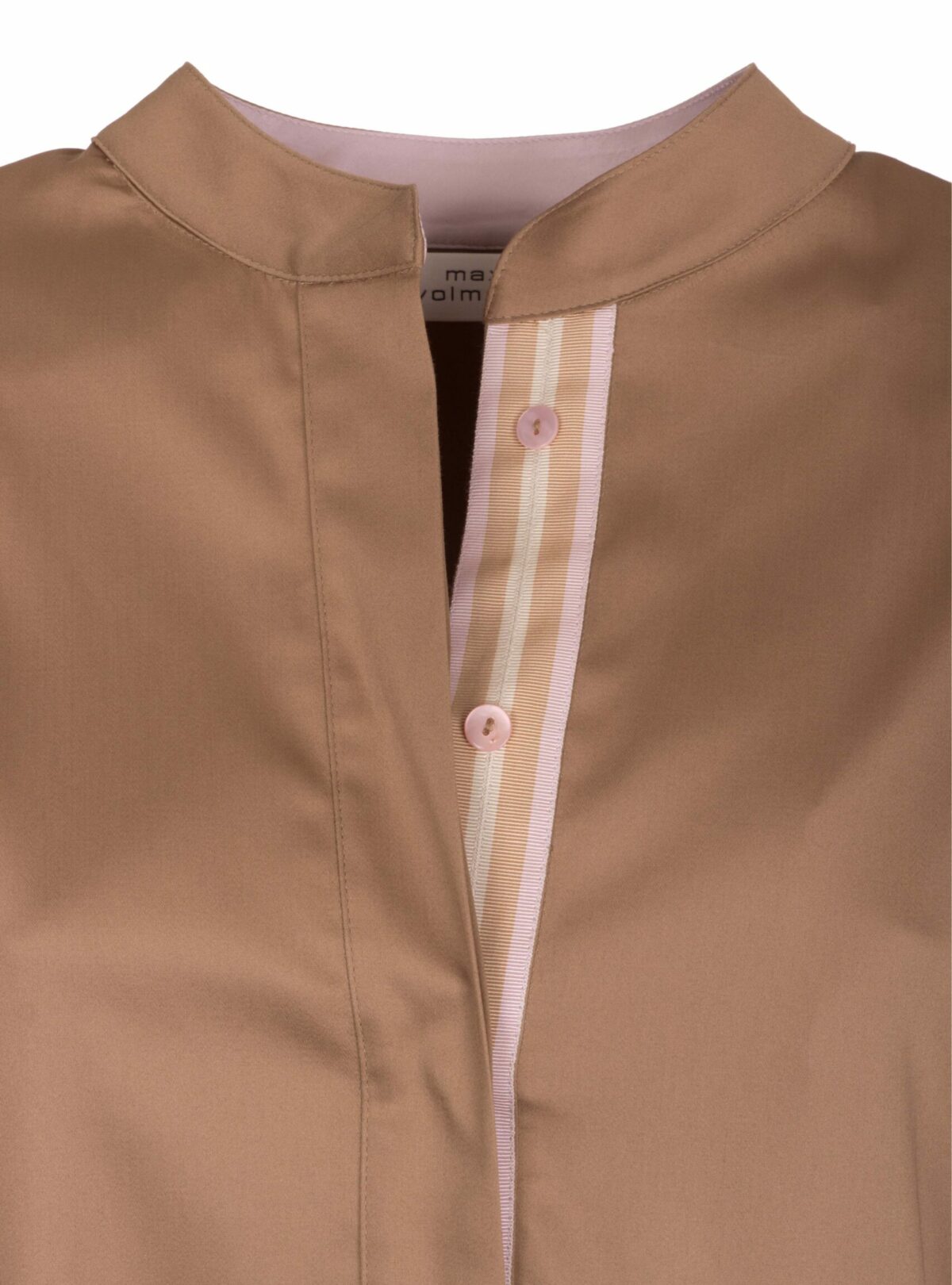 MAX VOLMÁRY – Stretchbluse mit Stehkragen