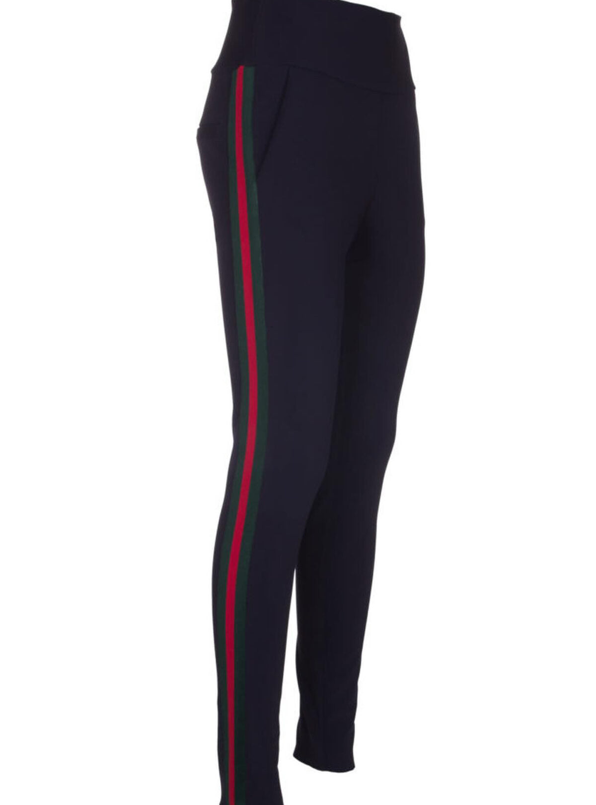 MADE BY LA CASA- SPECIAL EDITION- Hose Technostretch mit Streifen schwarz