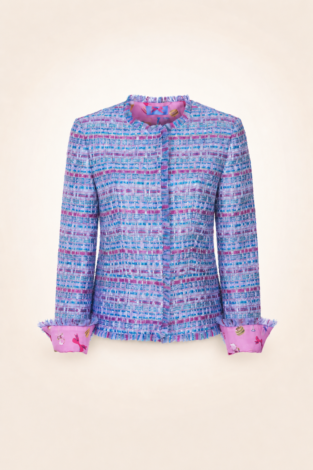 Kurzblazer COMO Glam aus Glam-Bouclé mit taillierter Passform