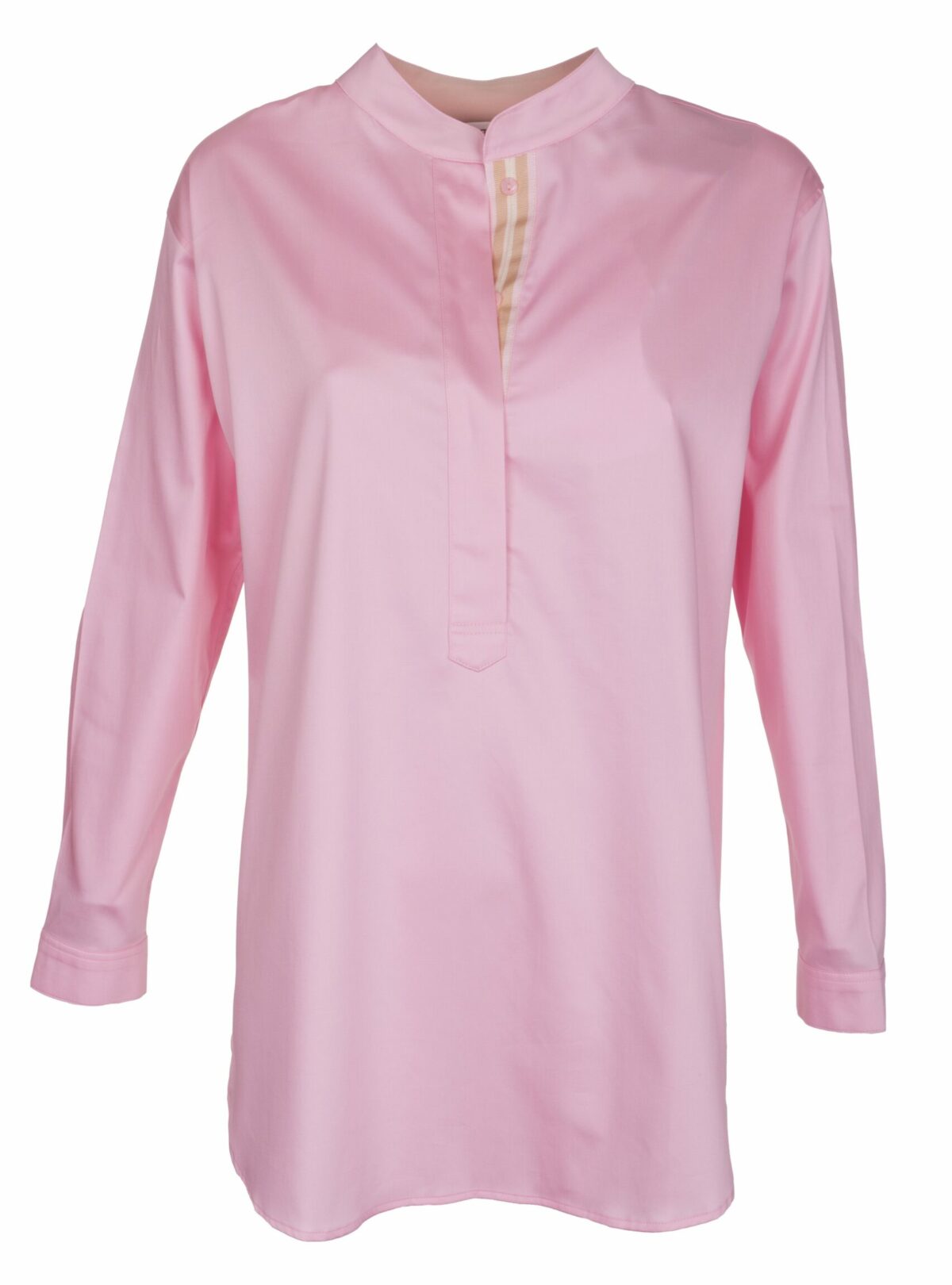 MAX VOLMÁRY – Stretchbluse mit Stehkragen