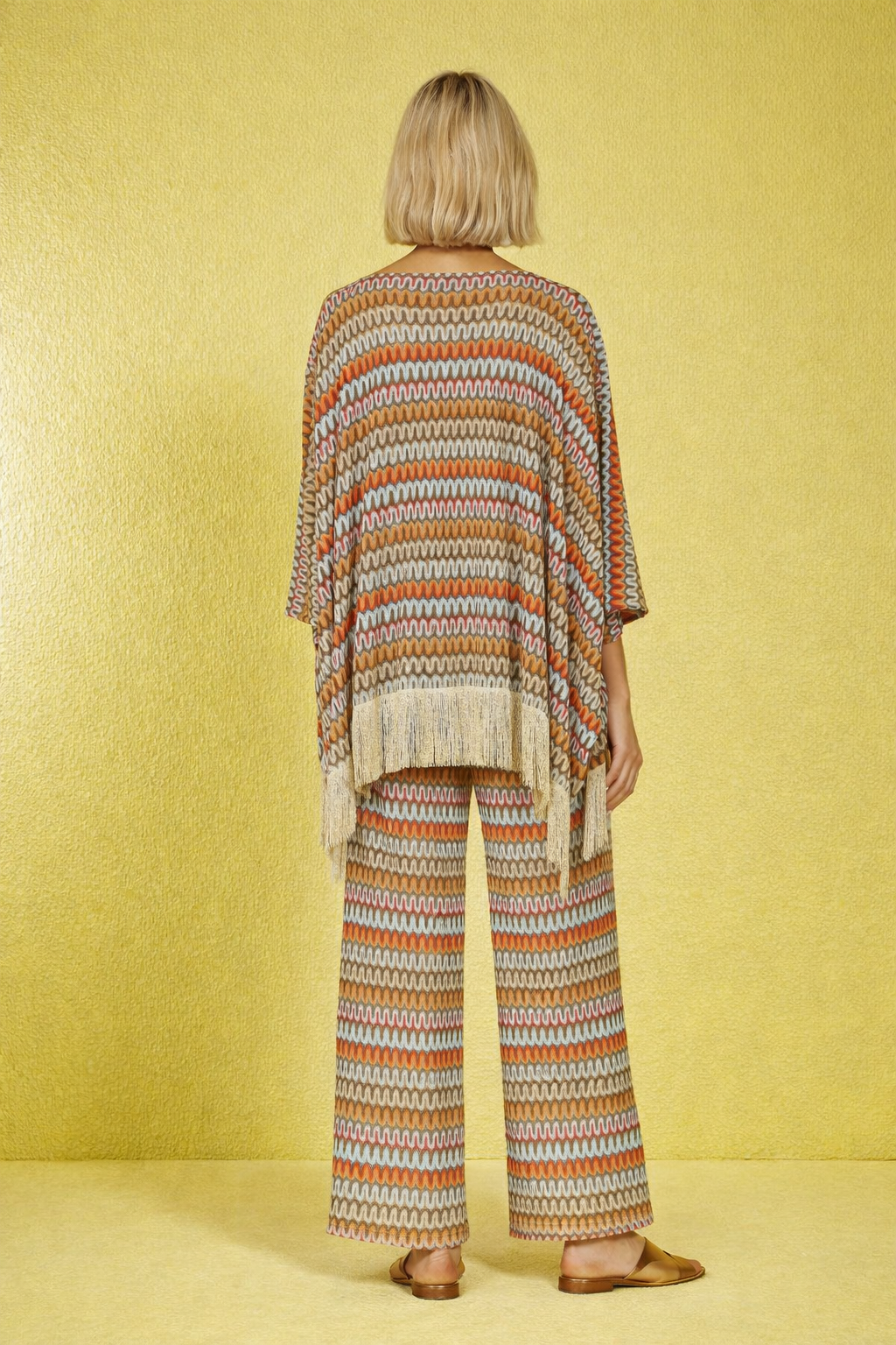 Ajour-Tunika/Poncho im Missoni Stil