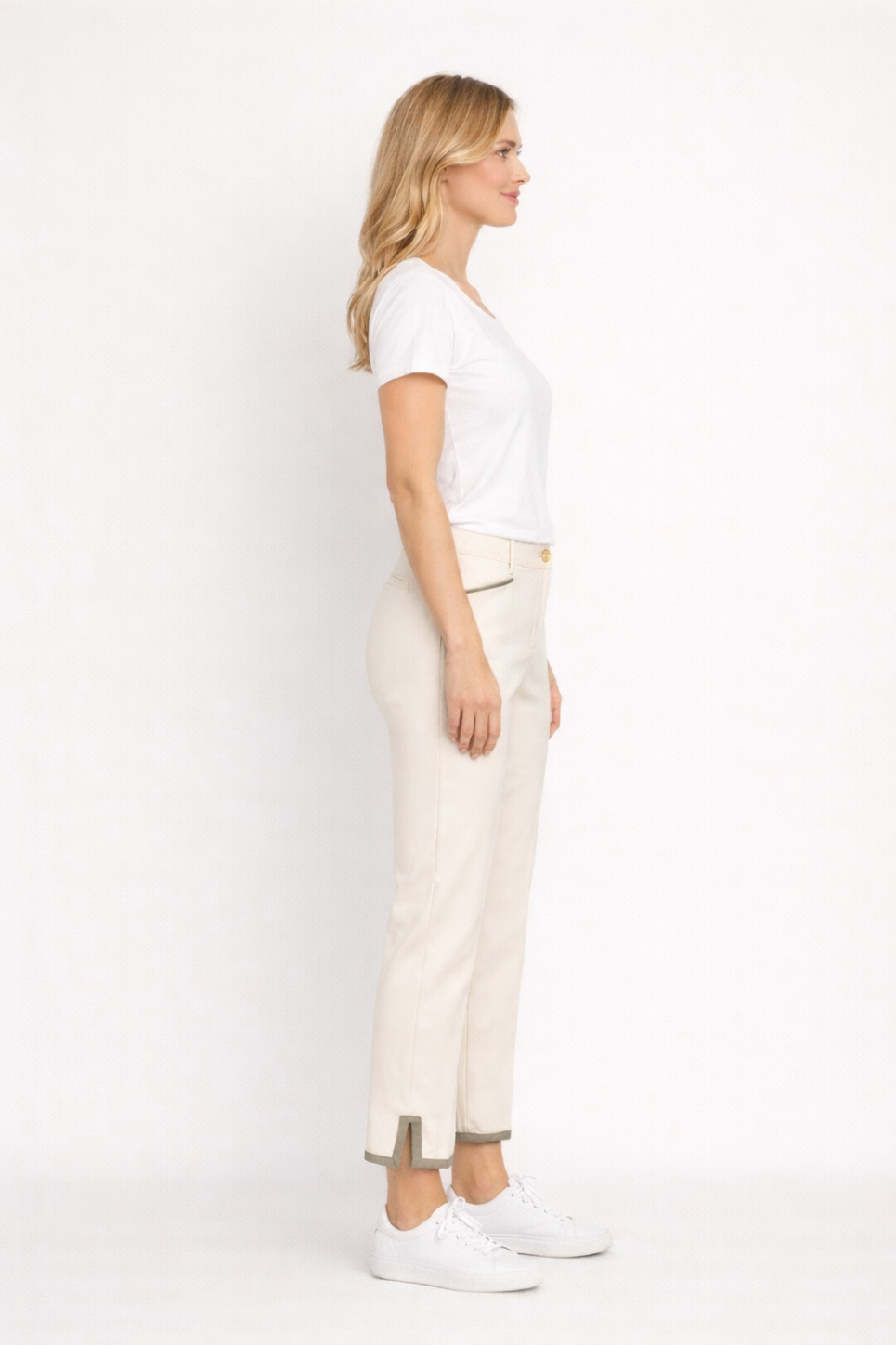 7/8 Stretchhose Spezia Classic mit Schlitz Cotton-Stretch