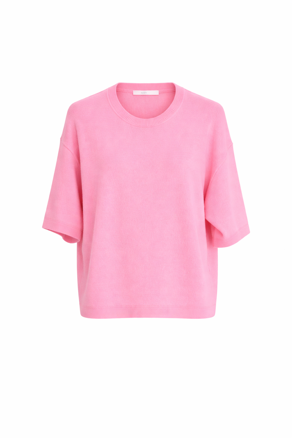 Baumwoll-Cashmerepullover kurzarm