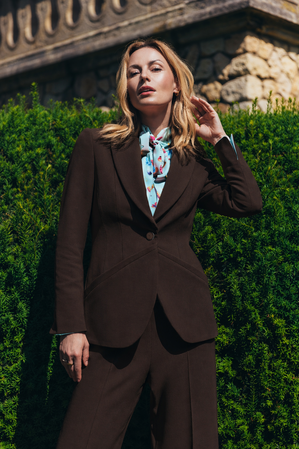 Sportlich eleganter Blazer CARA dunkelbraun