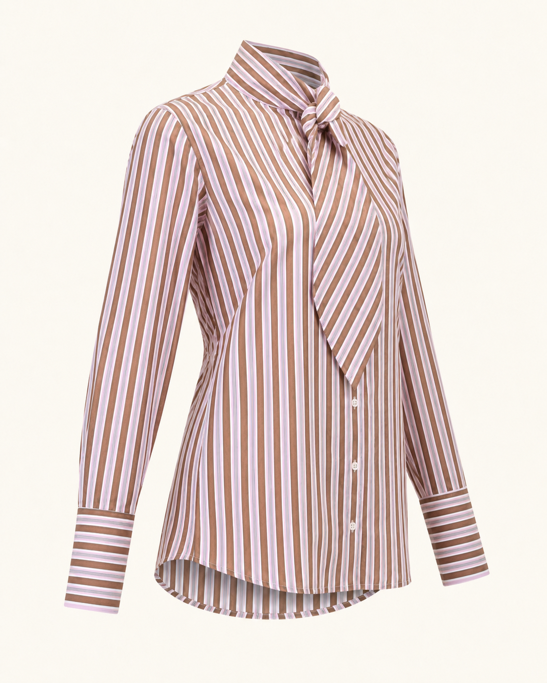 Baumwollbluse mit Schluppe „Tie Me Up“ | tailliert & vielseitig zu binden