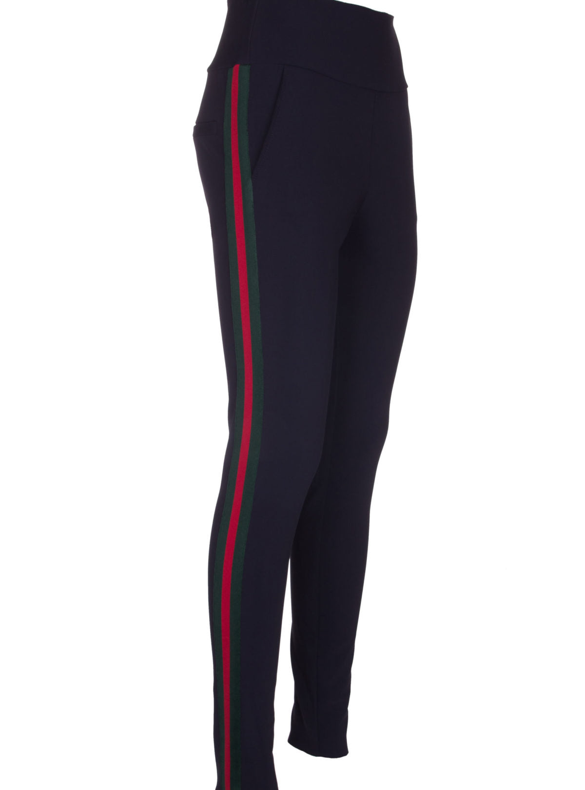 MADE BY LA CASA- SPECIAL EDITION- Hose Technostretch mit Streifen marineblau