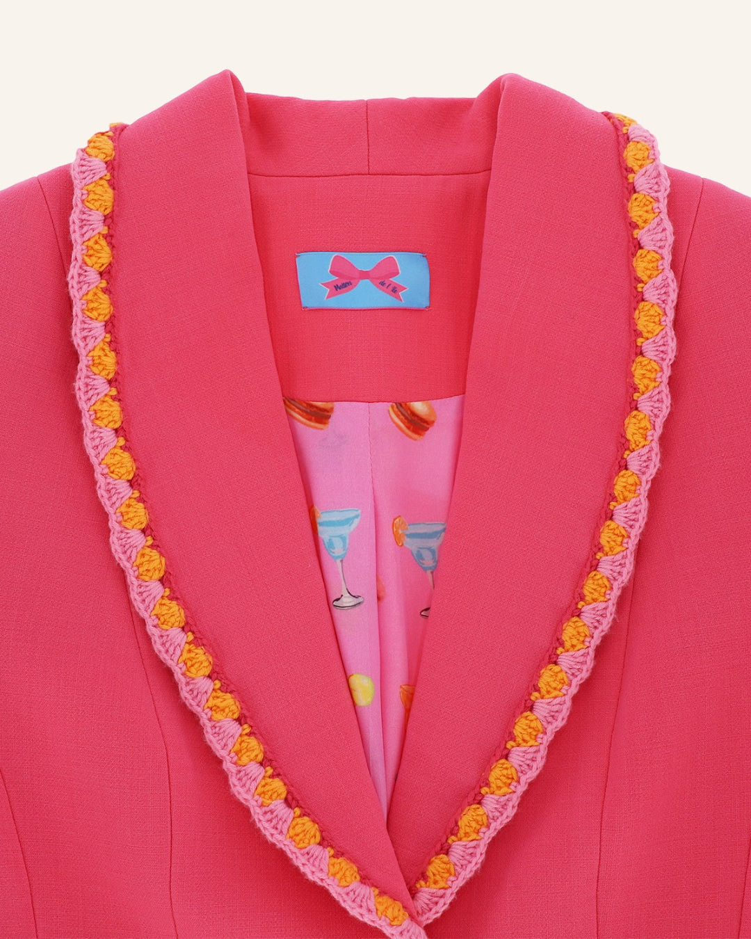 Blazer CARA mit Häkelkante