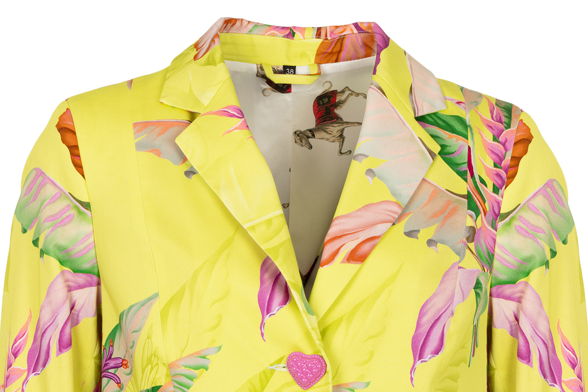 Blazer mit Tropical Print INDIRA – MAIDEN LANE