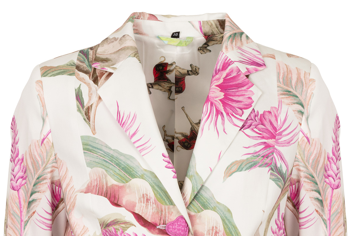 Blazer mit Tropical Flower Print ISABELLE – MAIDEN LANE