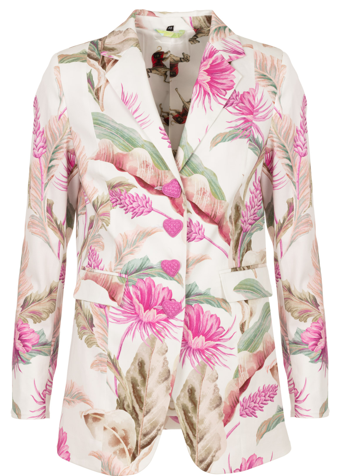 Blazer mit Tropical Flower Print ISABELLE – MAIDEN LANE