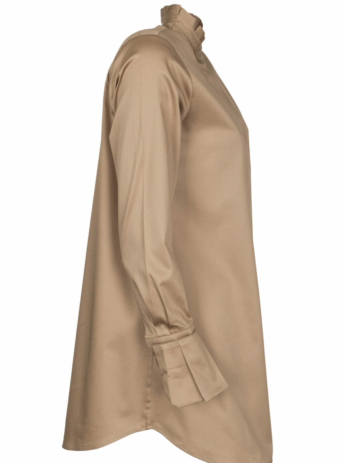MAX VOLMÁRY – Stretchbluse mit Rüschenkragen
