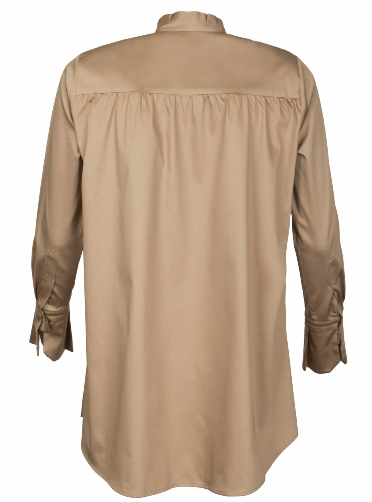 MAX VOLMÁRY – Stretchbluse mit Rüschenkragen