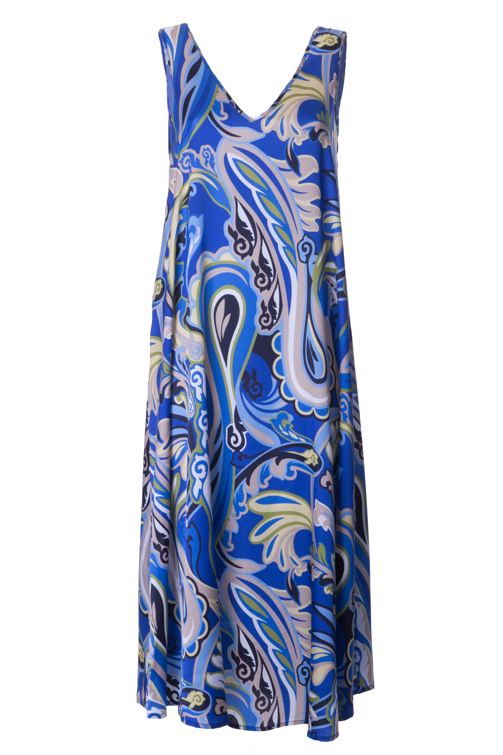 TRAUMHAFTES PAISLEY-MAXIKLEID AUS SEIDE-VISKOSE- ANNA’S DRESS AFFAIR