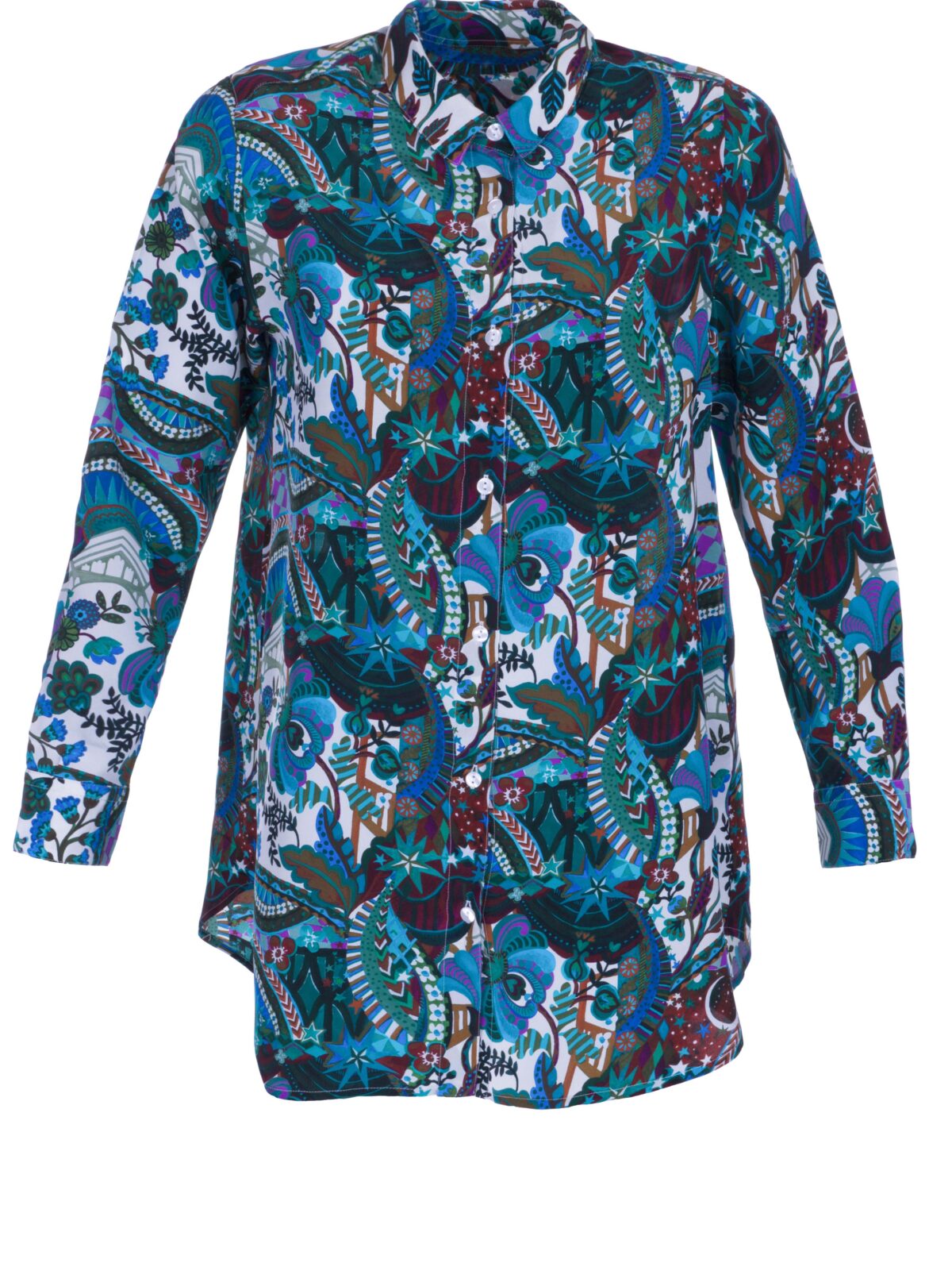 MADE BY LA CASA Seiden-Longbluse "Liberty"