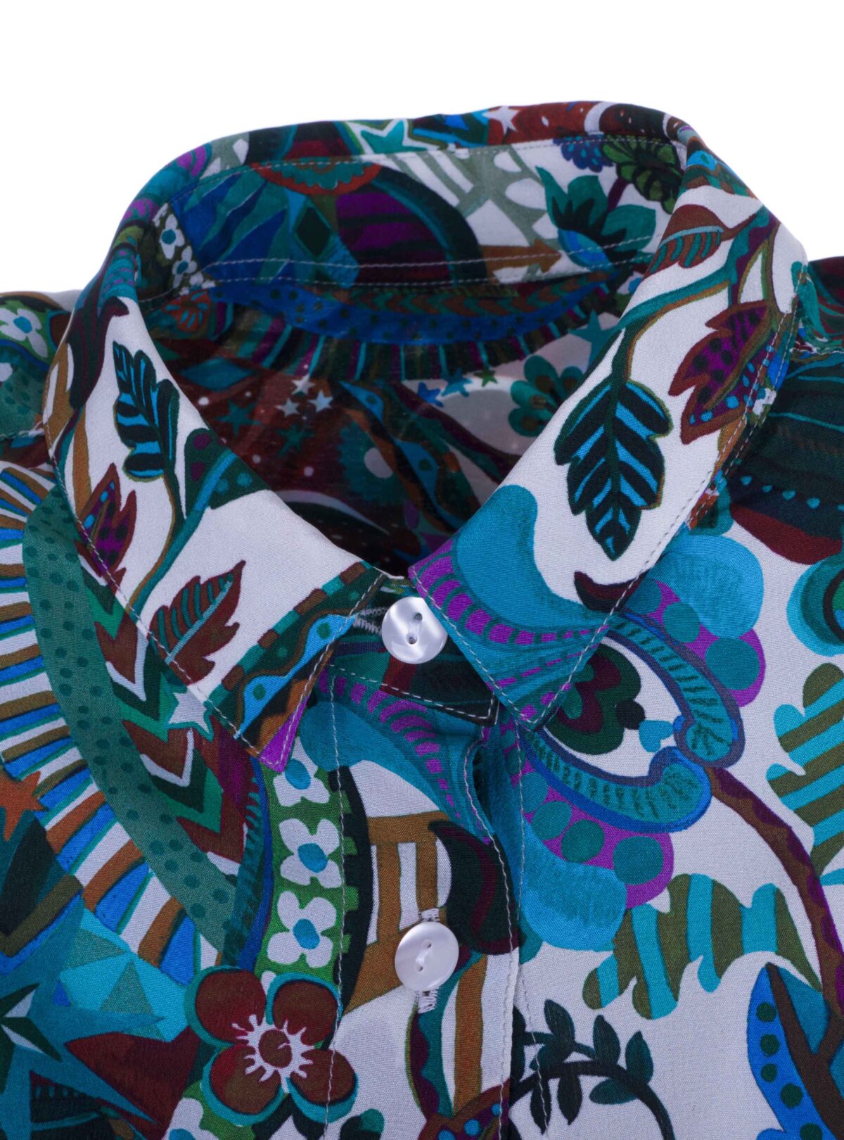 MADE BY LA CASA Seiden-Longbluse "Liberty"