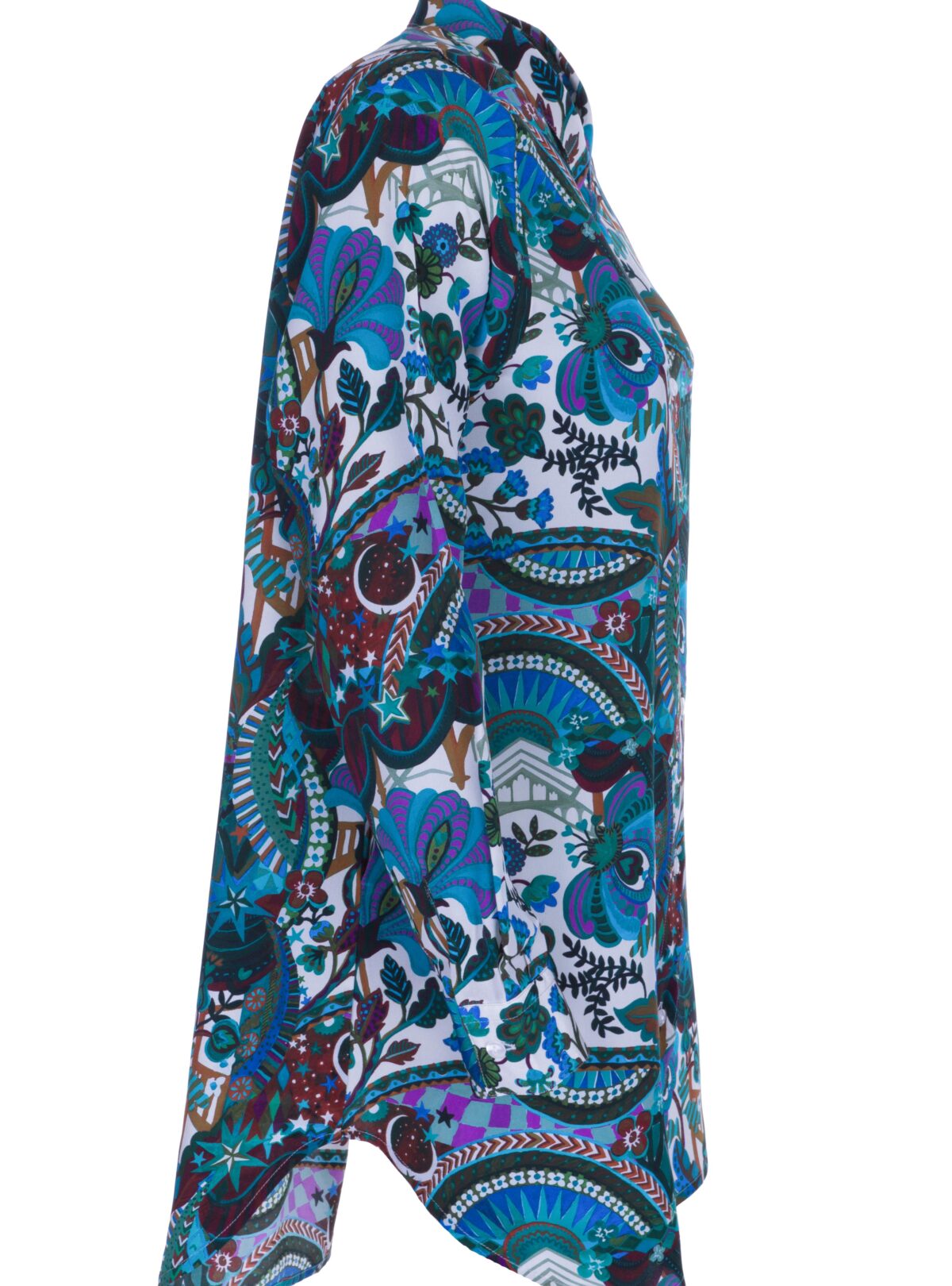 MADE BY LA CASA Seiden-Longbluse "Liberty"