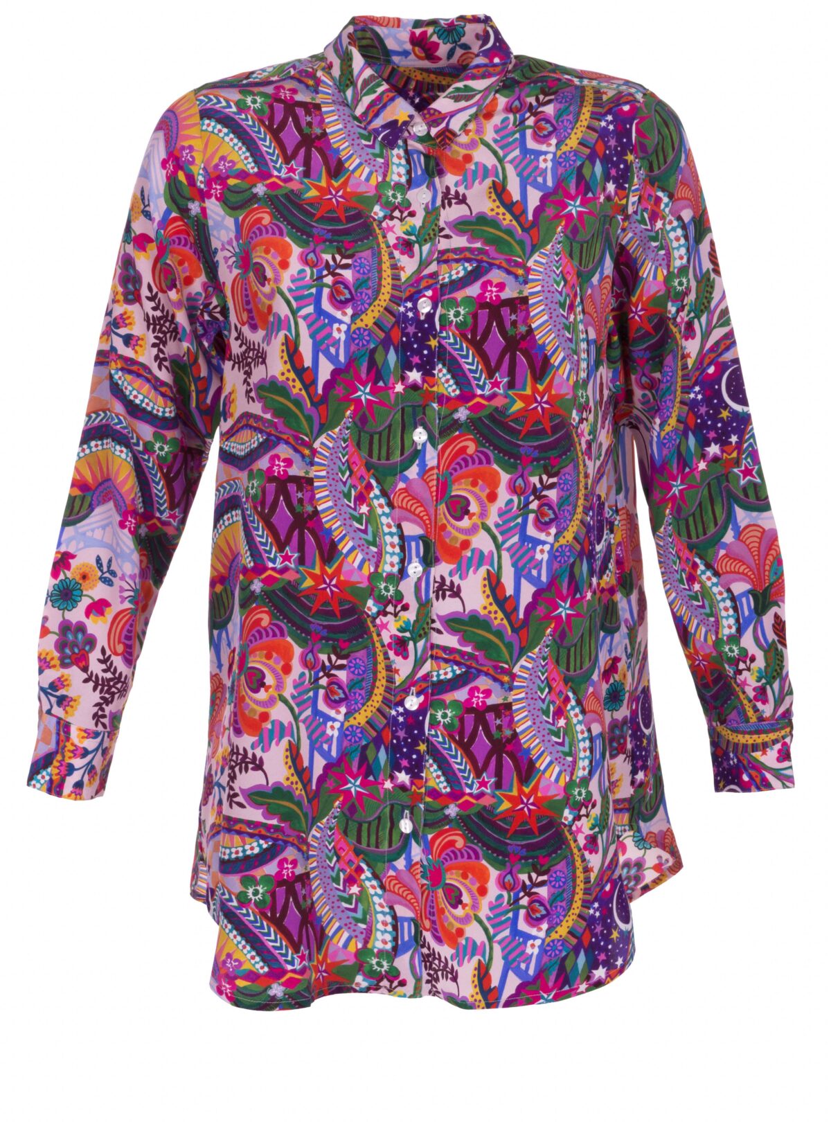 MADE BY LA CASA Seiden-Longbluse "Liberty"