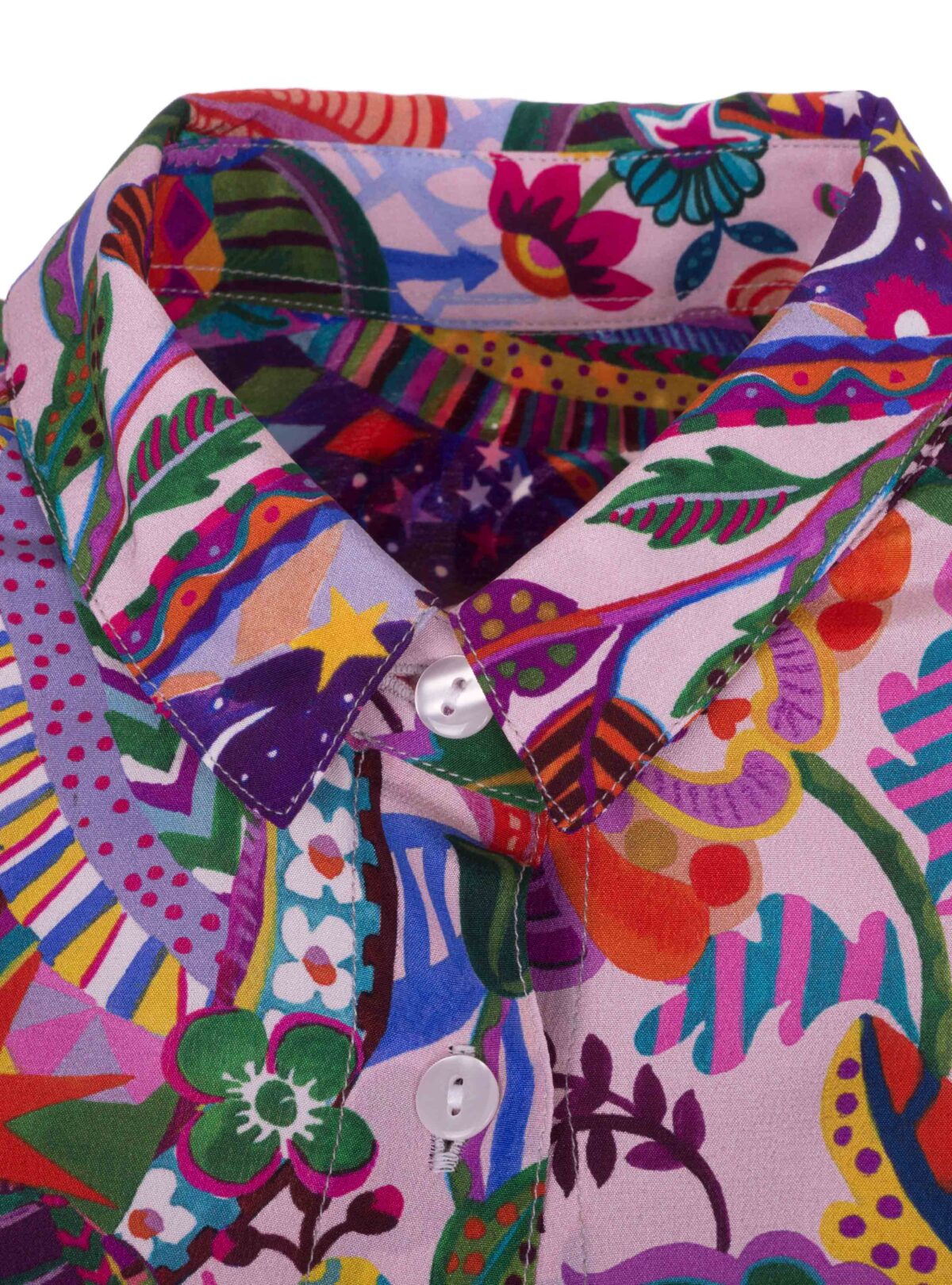 MADE BY LA CASA Seiden-Longbluse "Liberty"