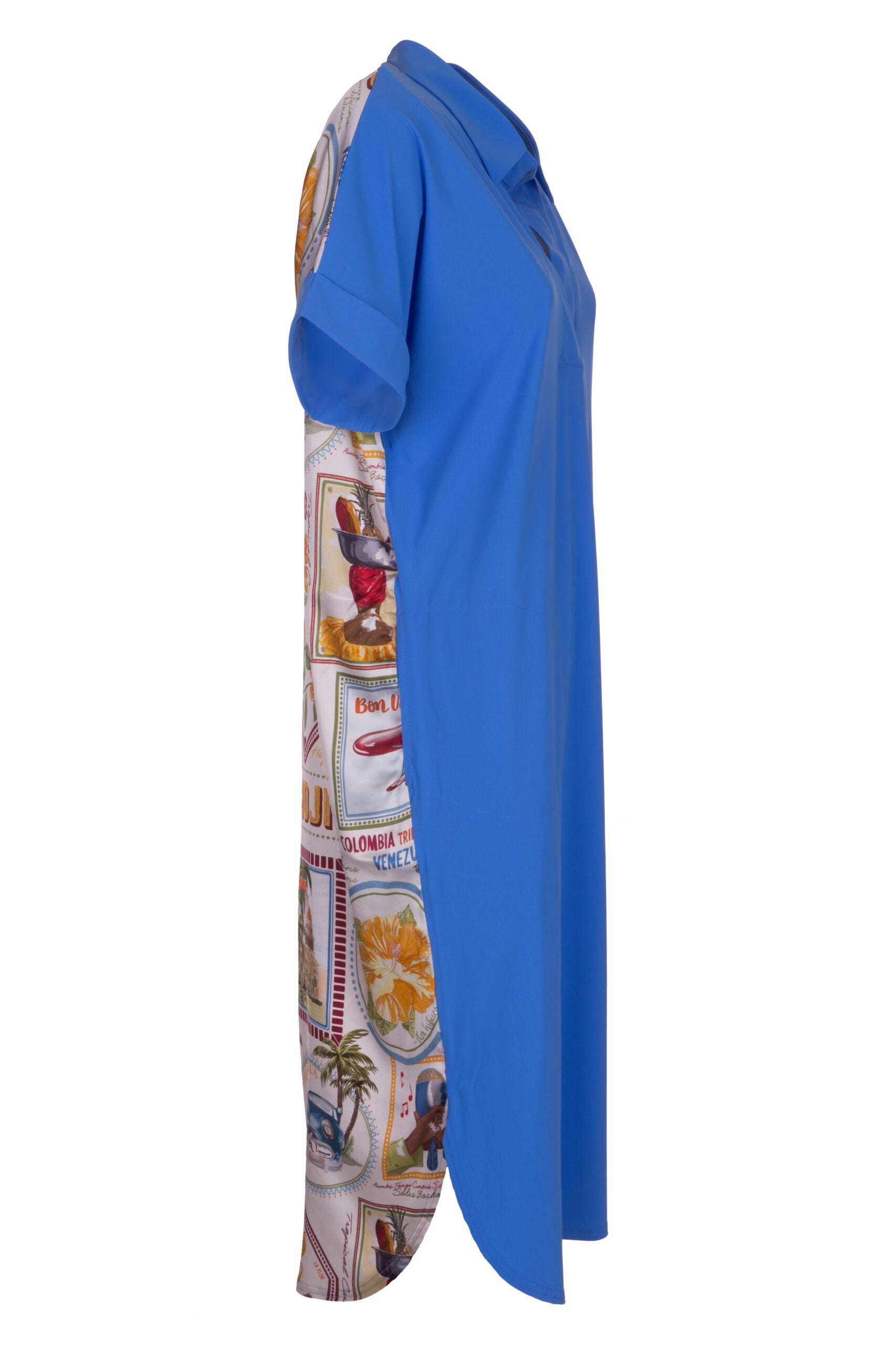 SPECIAL EDITION made by La Casa- Hemdblusenkleid mit überraschender Rückseite