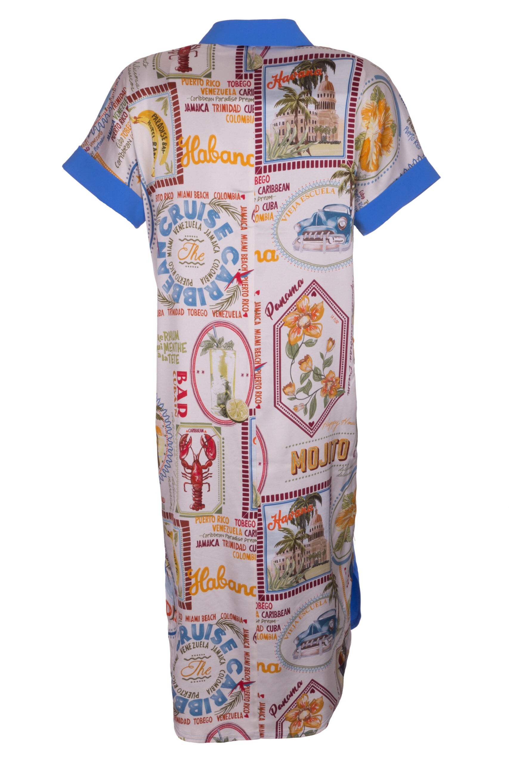 SPECIAL EDITION made by La Casa- Hemdblusenkleid mit überraschender Rückseite