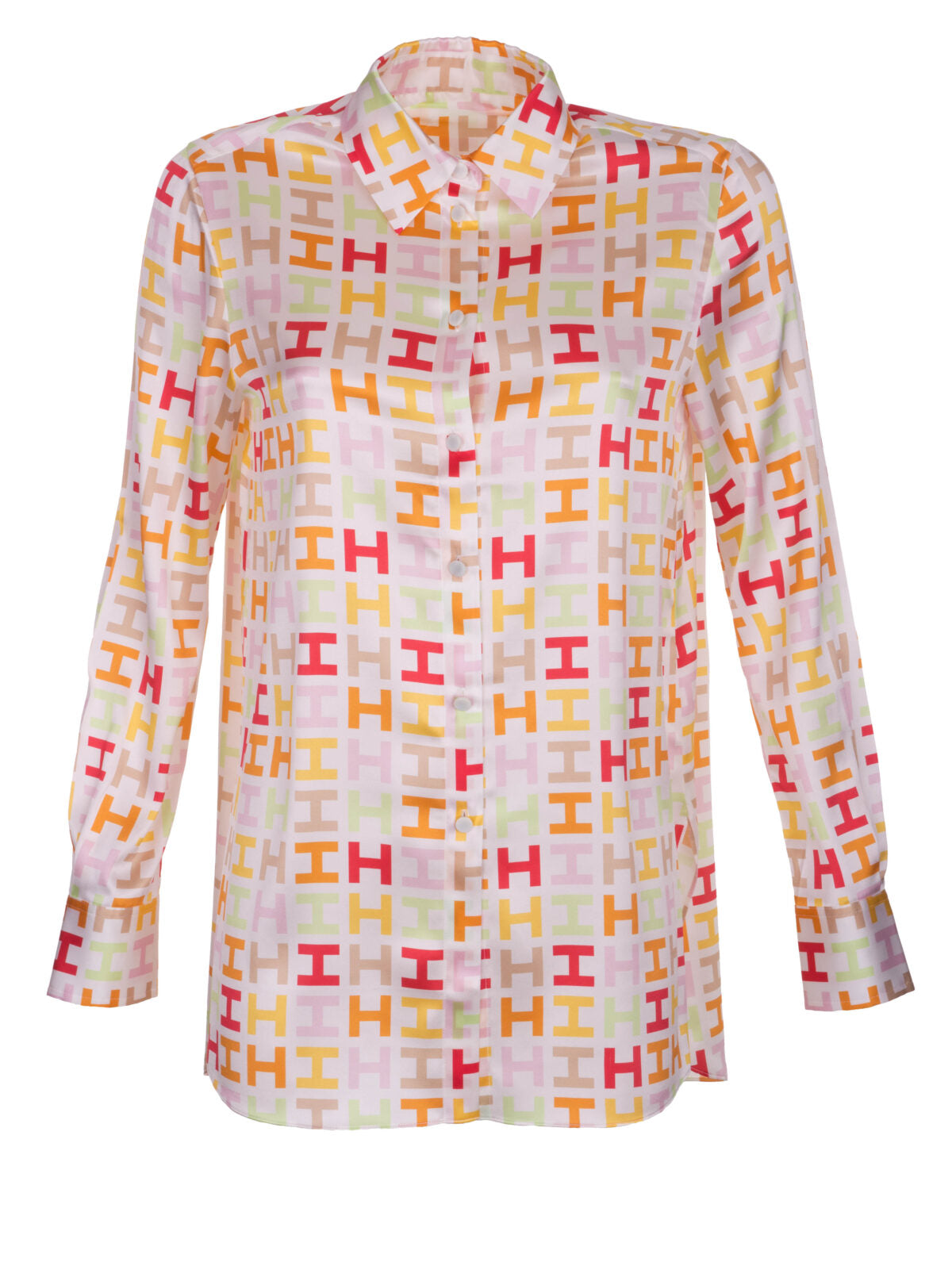 HERZENSANGELEGENHEIT- Seidenbluse mit H-Druck – Limited Edition