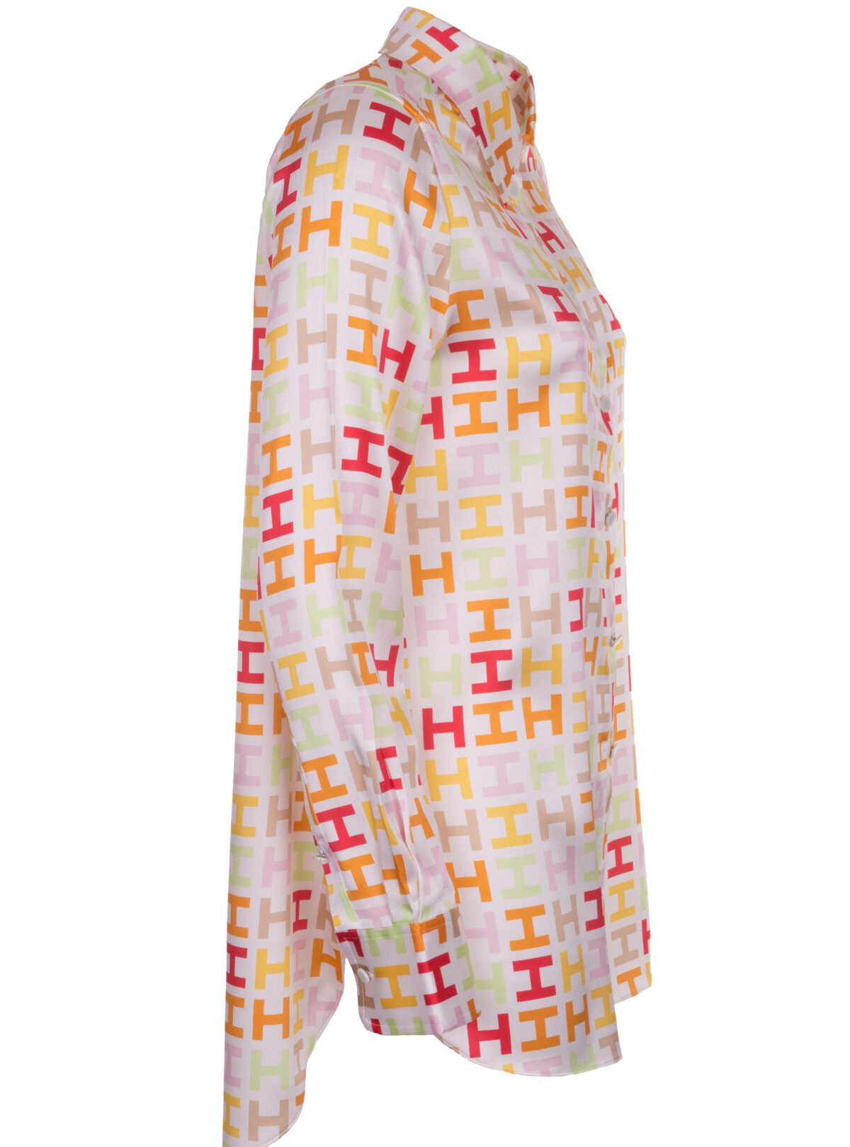 HERZENSANGELEGENHEIT- Seidenbluse mit H-Druck – Limited Edition