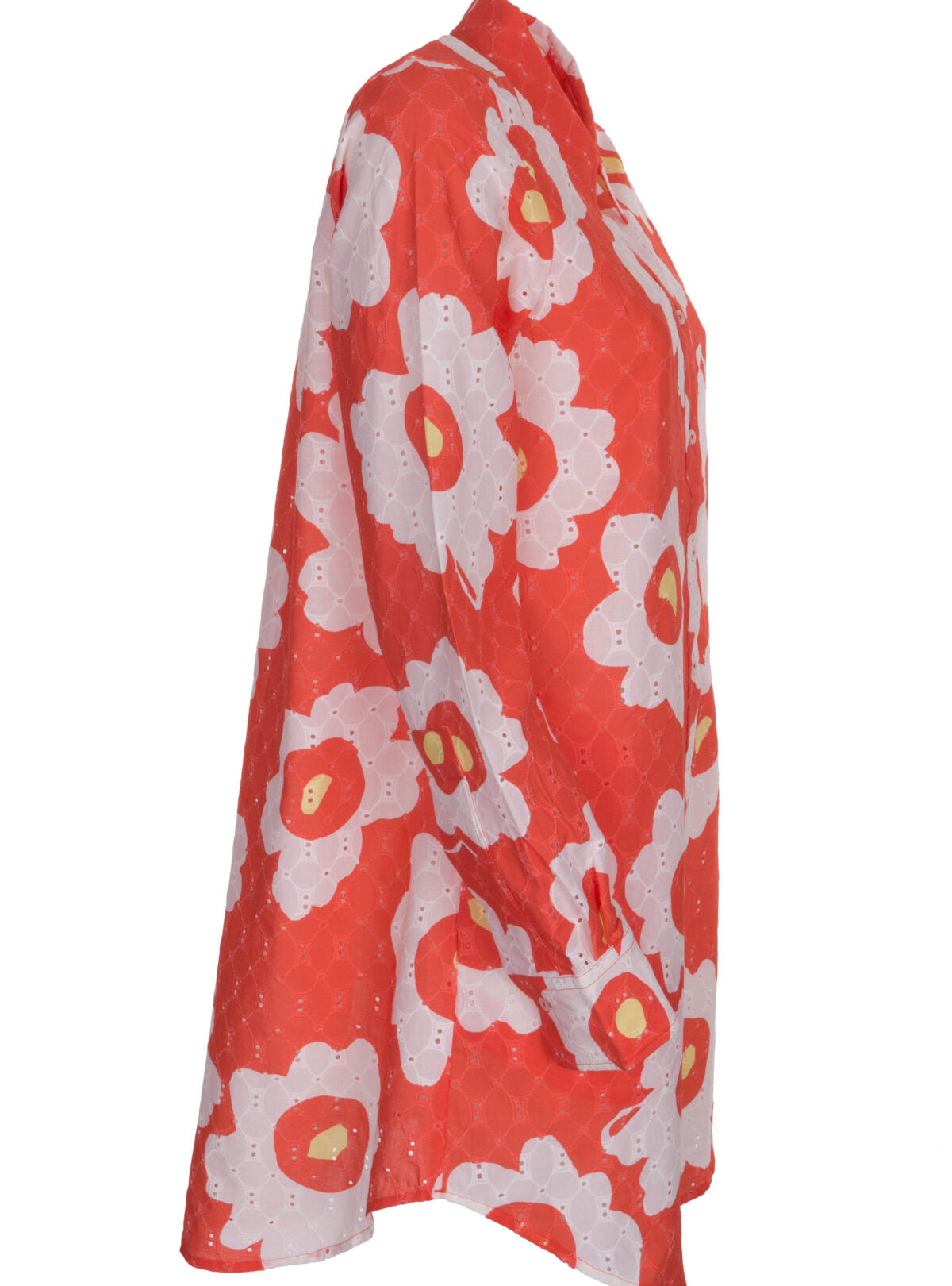 Longbluse aus Ajour-Baumwolle – MADE BY LA CASA