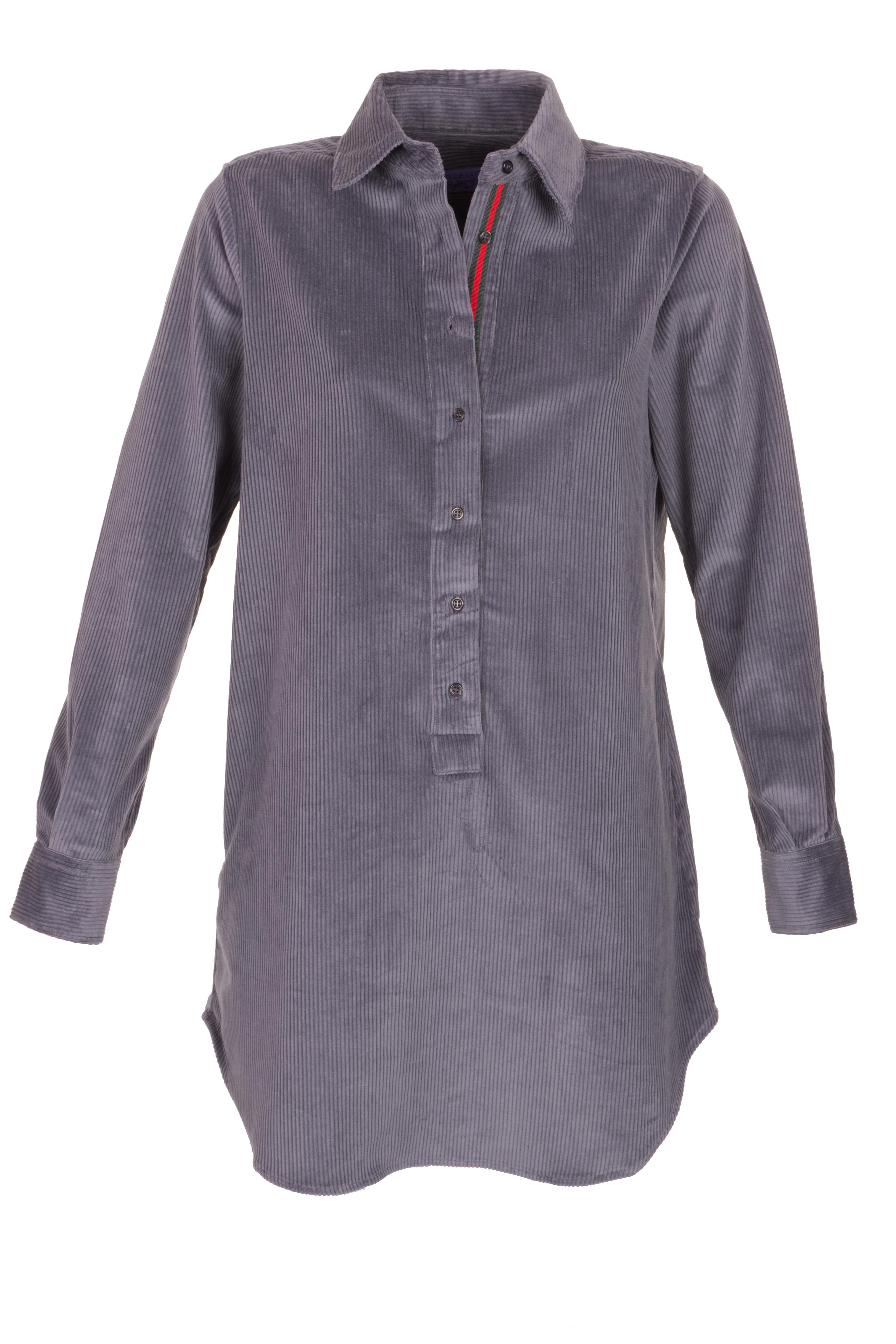 Trendige Longbluse BREITCORD