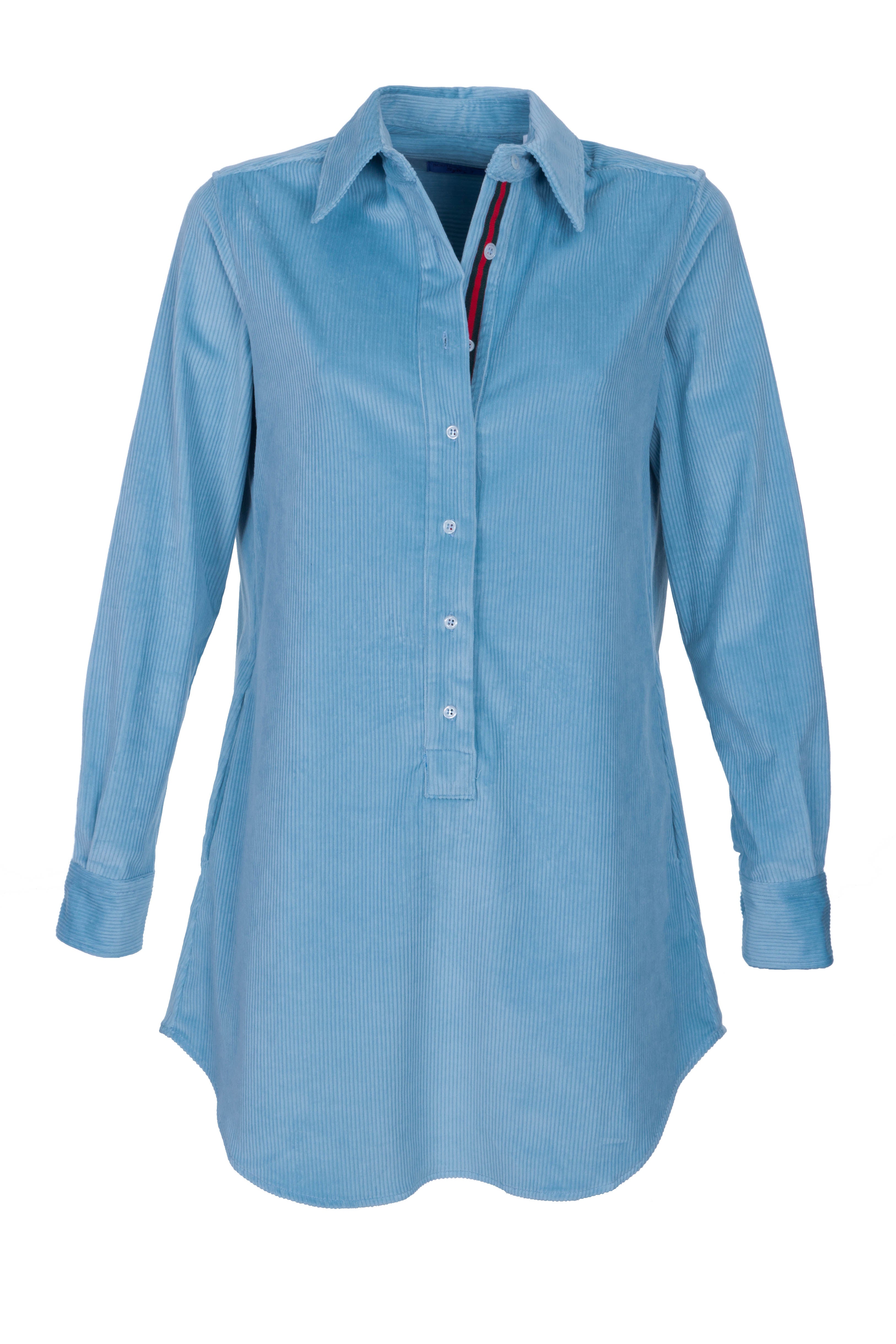 Trendige Longbluse BREITCORD