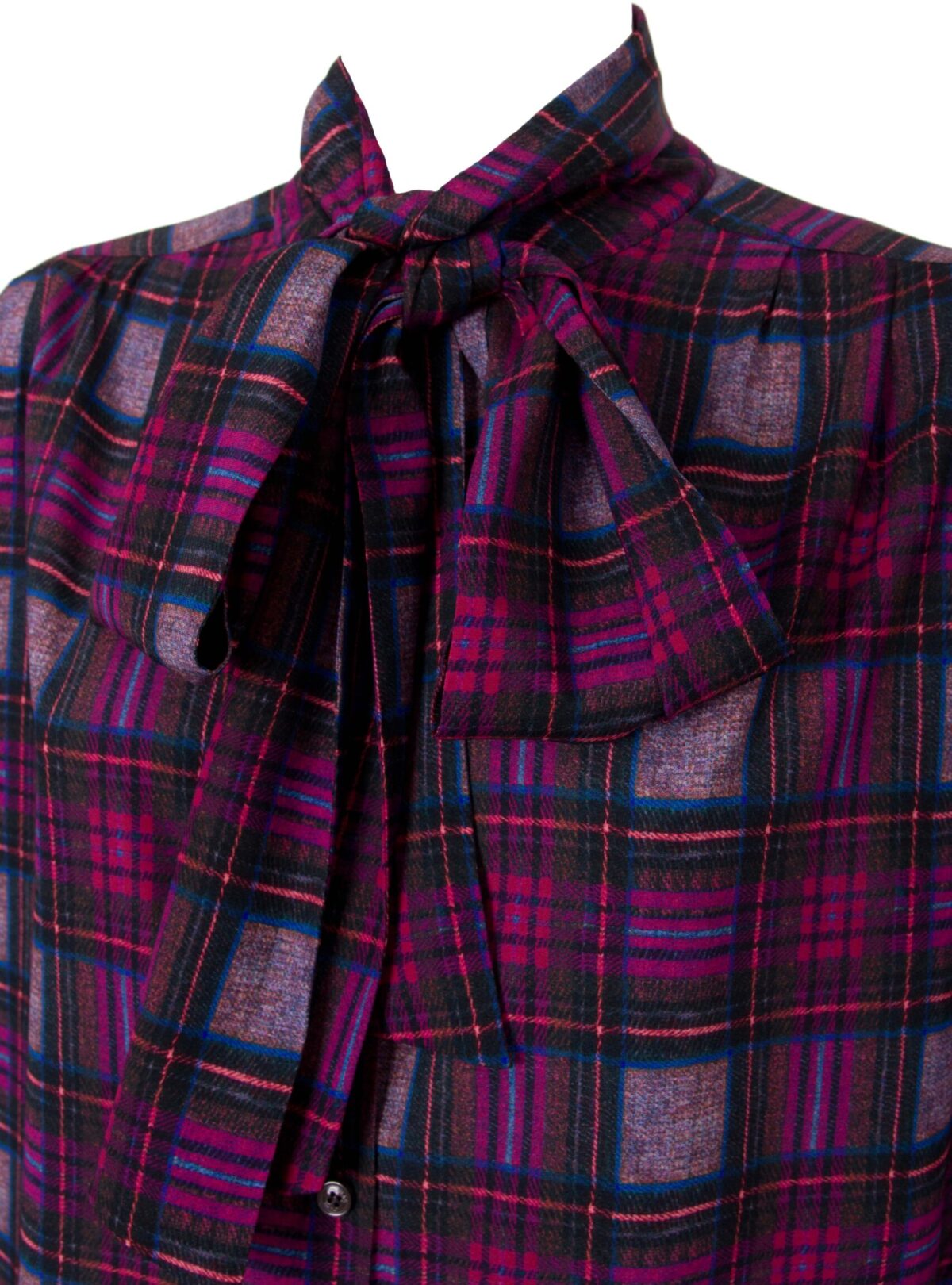 Exquisite Langarm-Seidenbluse mit Schluppe THOMAS RATH