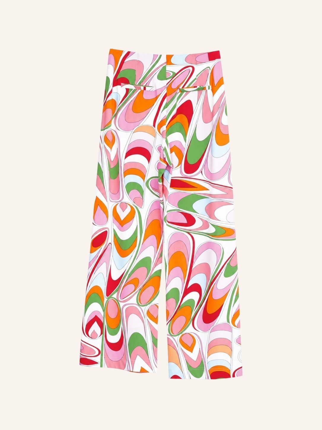 Superstretch 7/8-Tuchhose mit Pucci-Druck weiter Schnitt