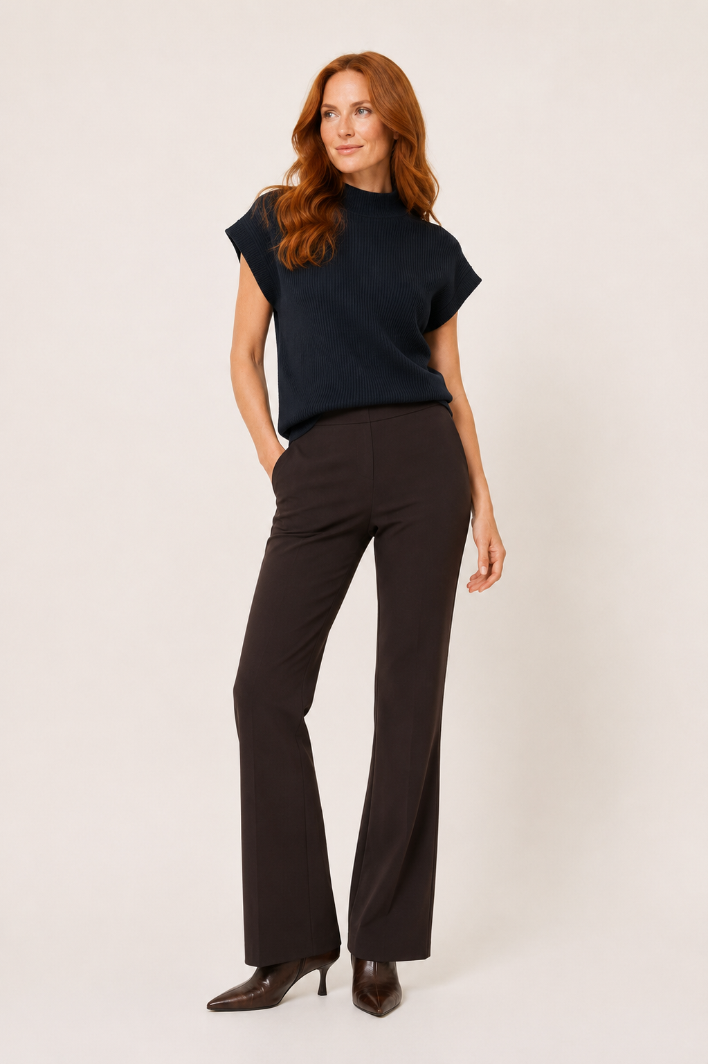 Hose Kick-Flared NANOU Italian Jersey