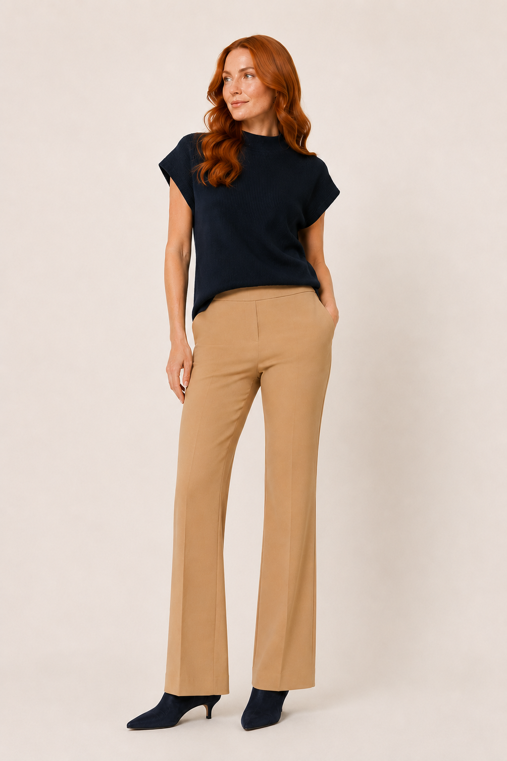 Hose Kick-Flared NANOU Italian Jersey