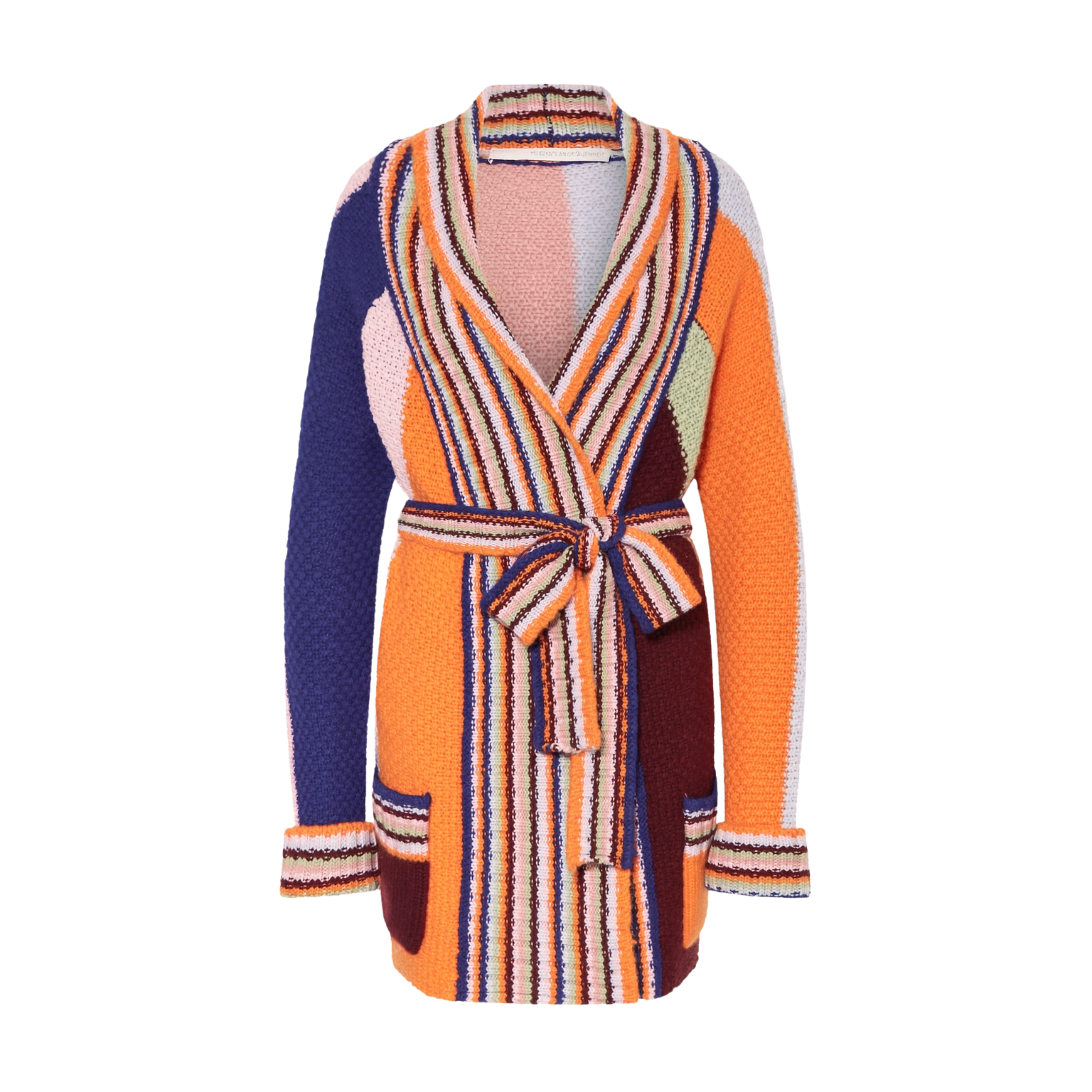 RETRO Longcardigan mit Gürtel