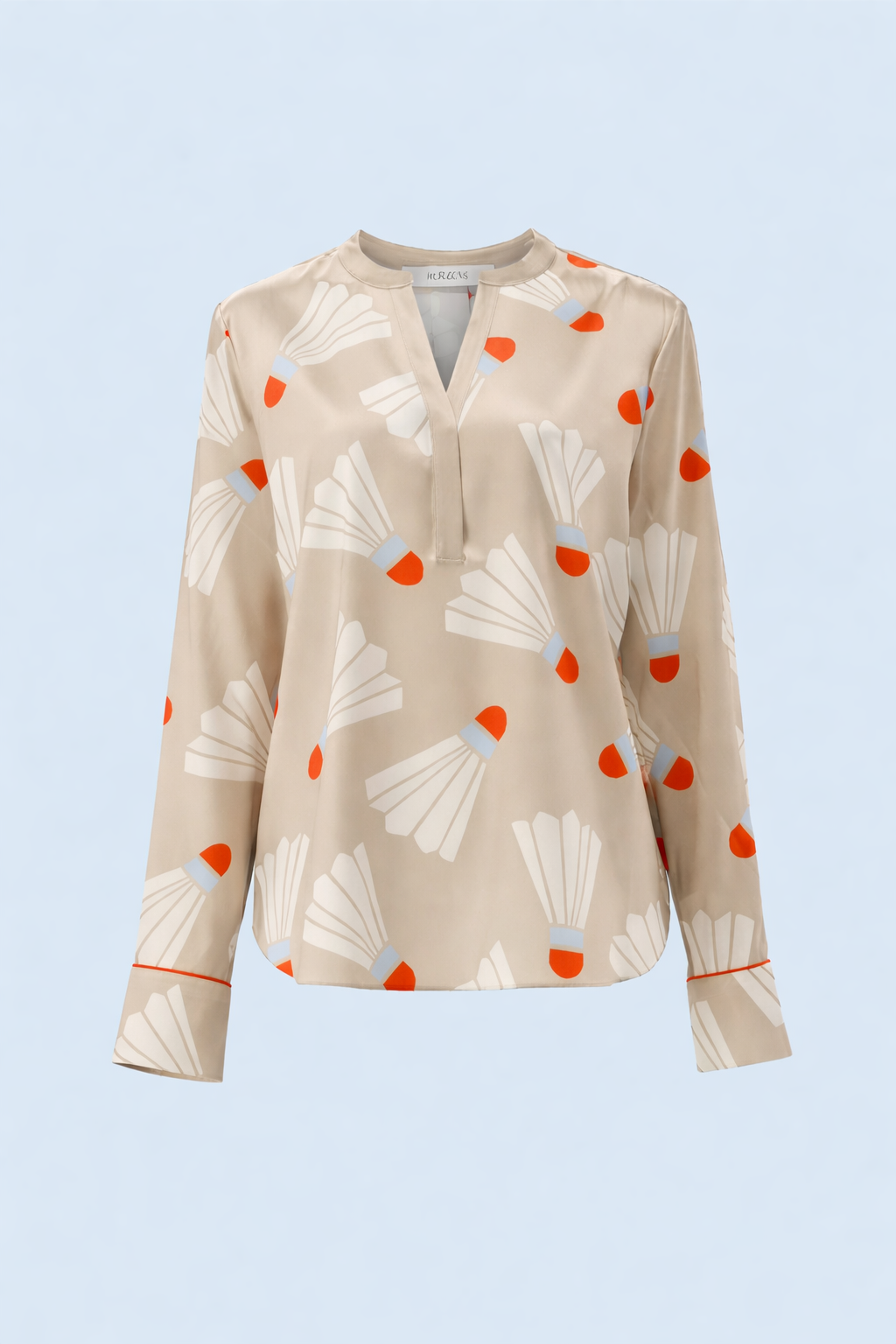 Seidenbluse "Federball"