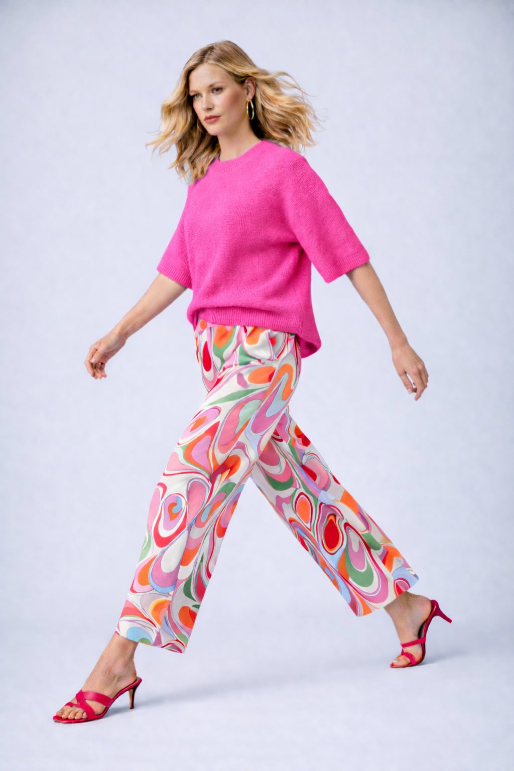 Baumwoll-Cashmerepullover kurzarm