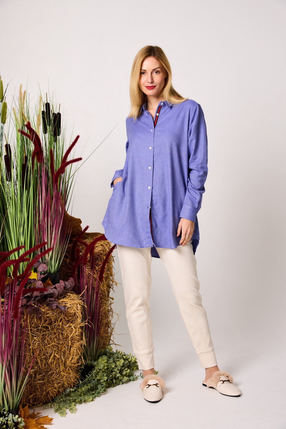 Longbluse Baumwollflanell COZY