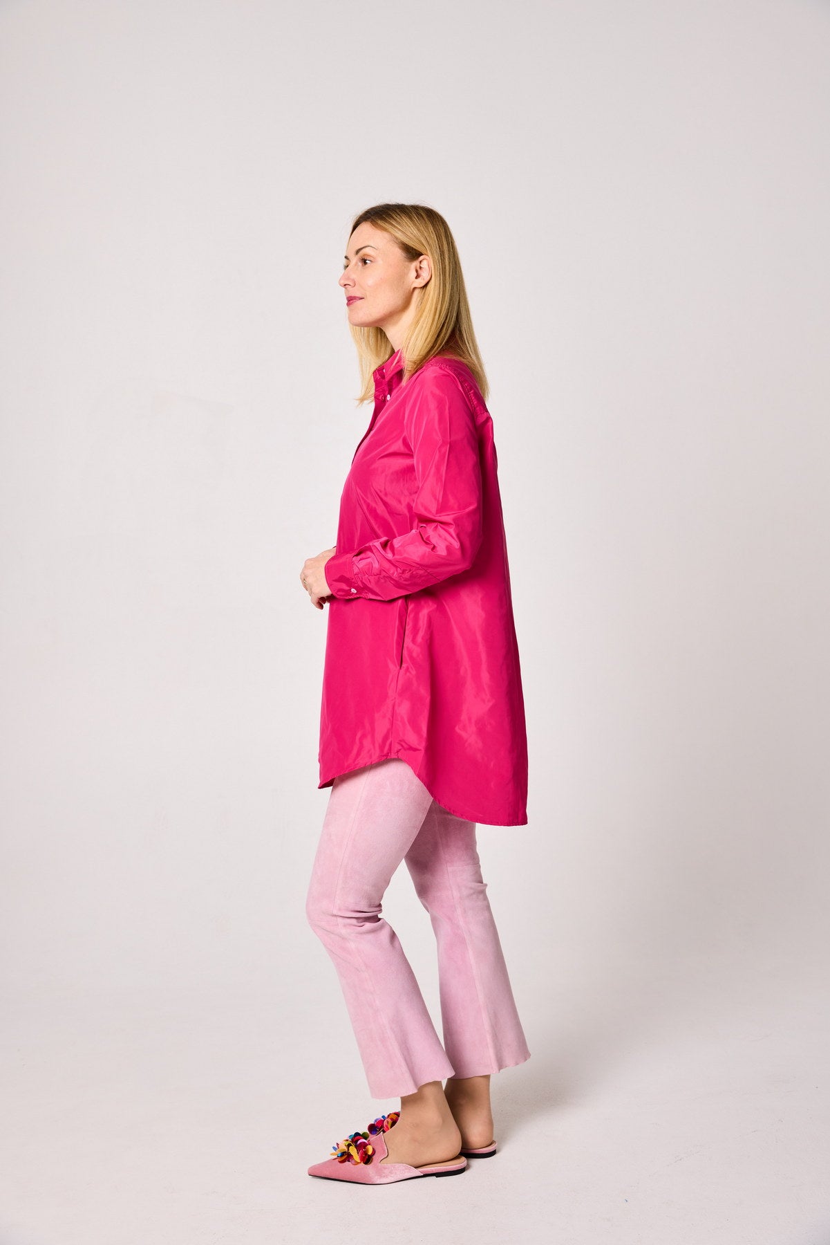 Changierende Longbluse TAFT