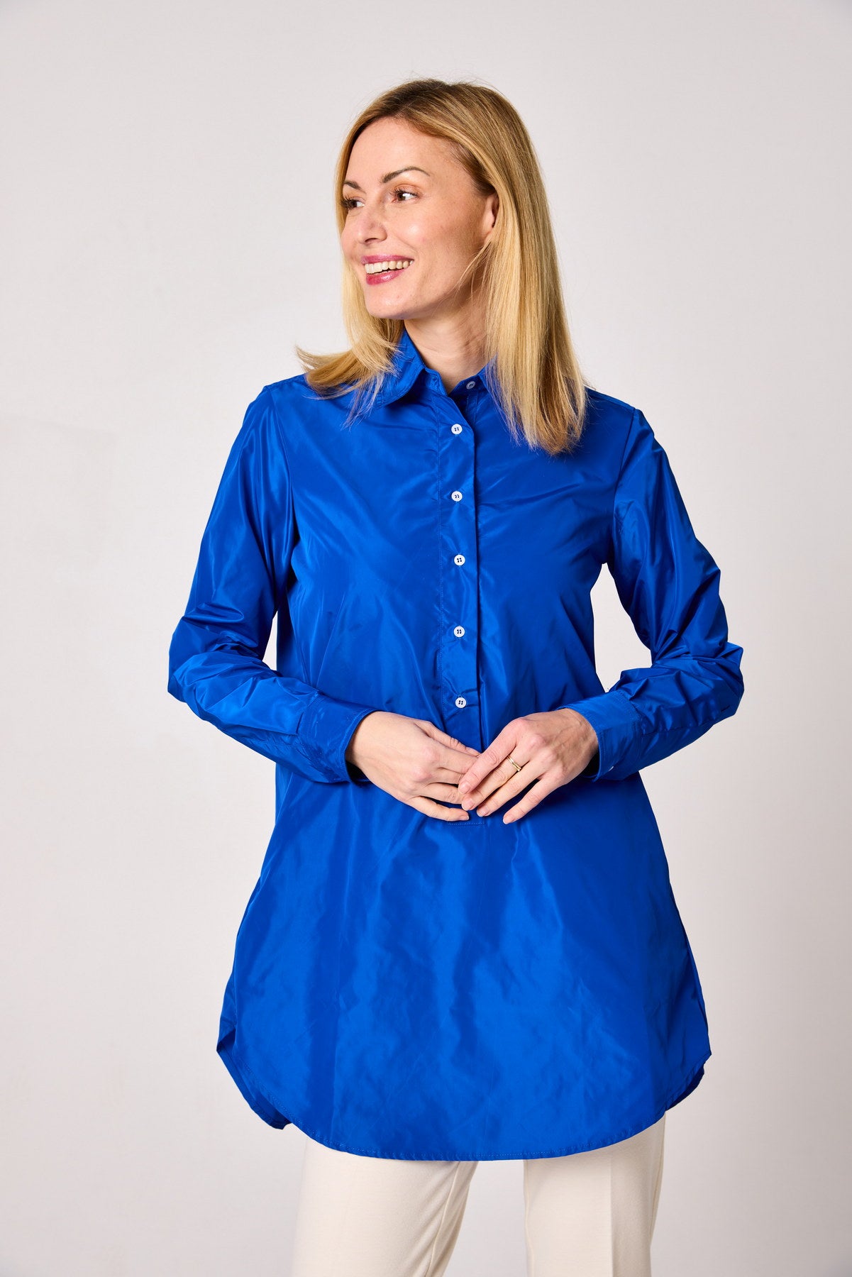 Changierende Longbluse TAFT