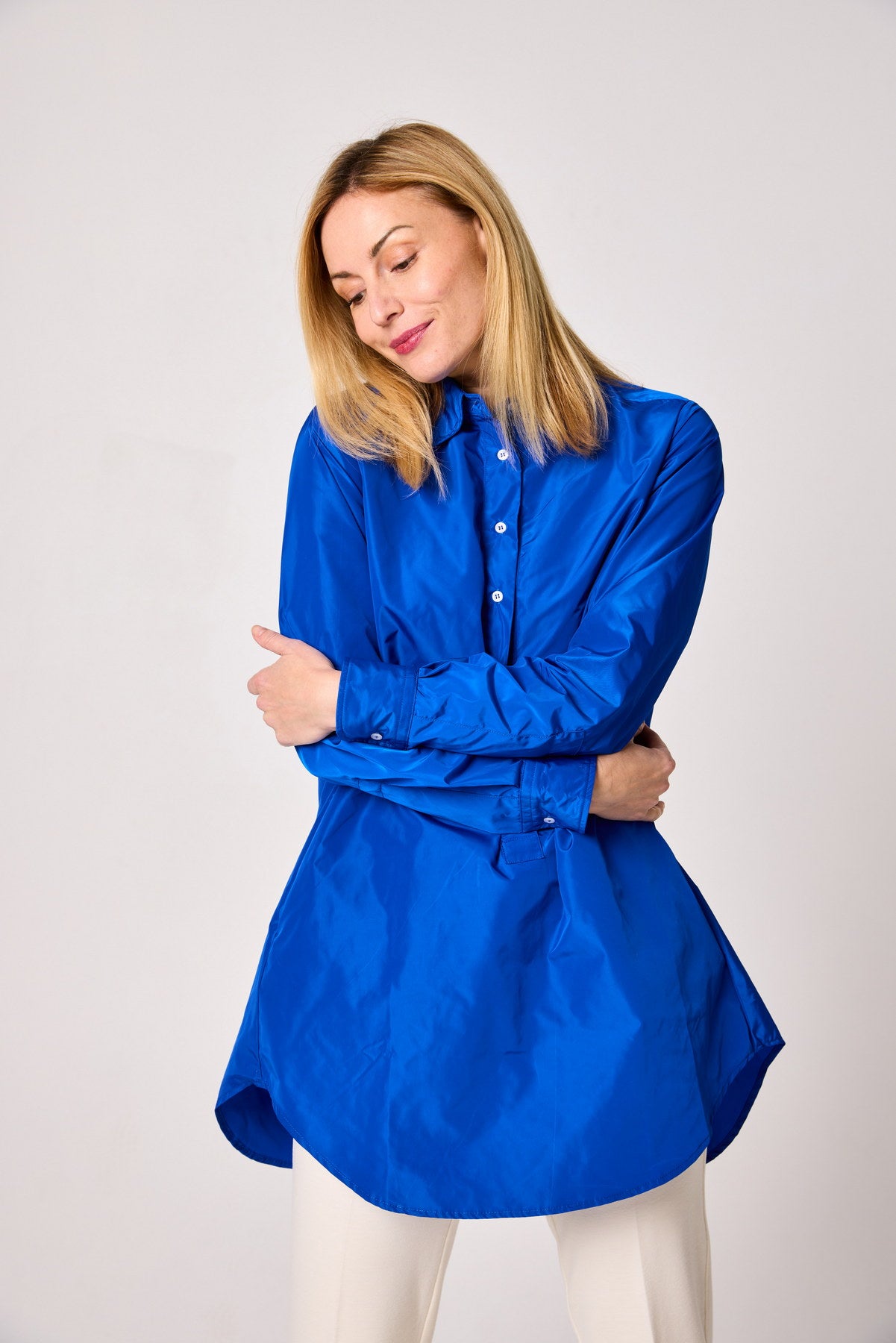 Changierende Longbluse TAFT