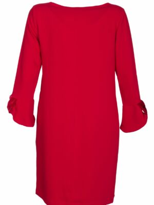 ANNA’S DRESS AFFAIR- Kleid mit Samtschleifen rot