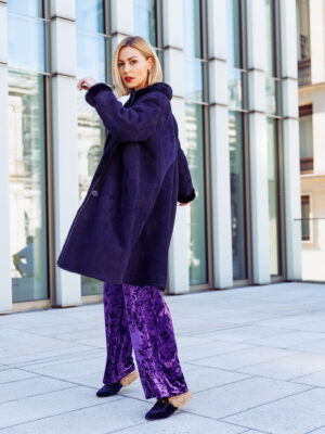 ANNA’S DRESS AFFAIR – Pannesamthose- purple